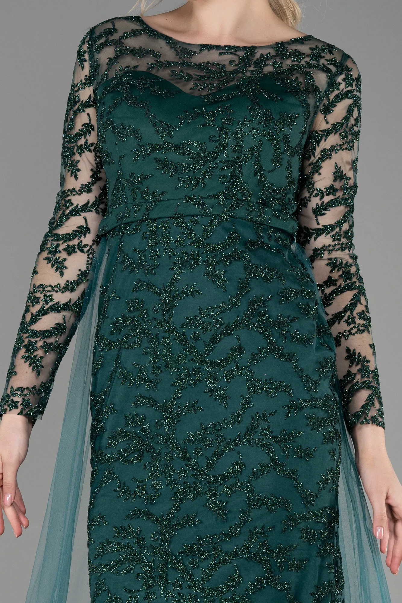 Emerald Green-Long Evening Dress ABU2237