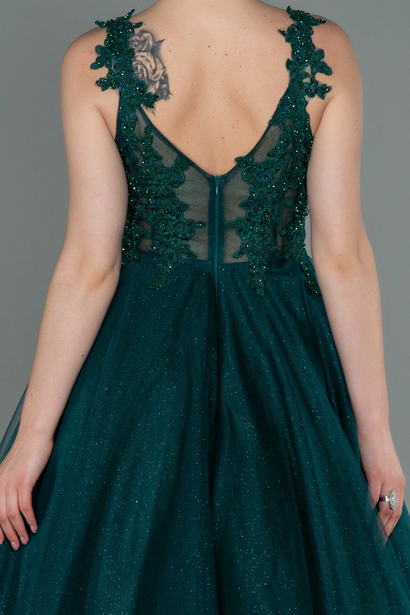 Emerald Green-Long Evening Dress ABU2278