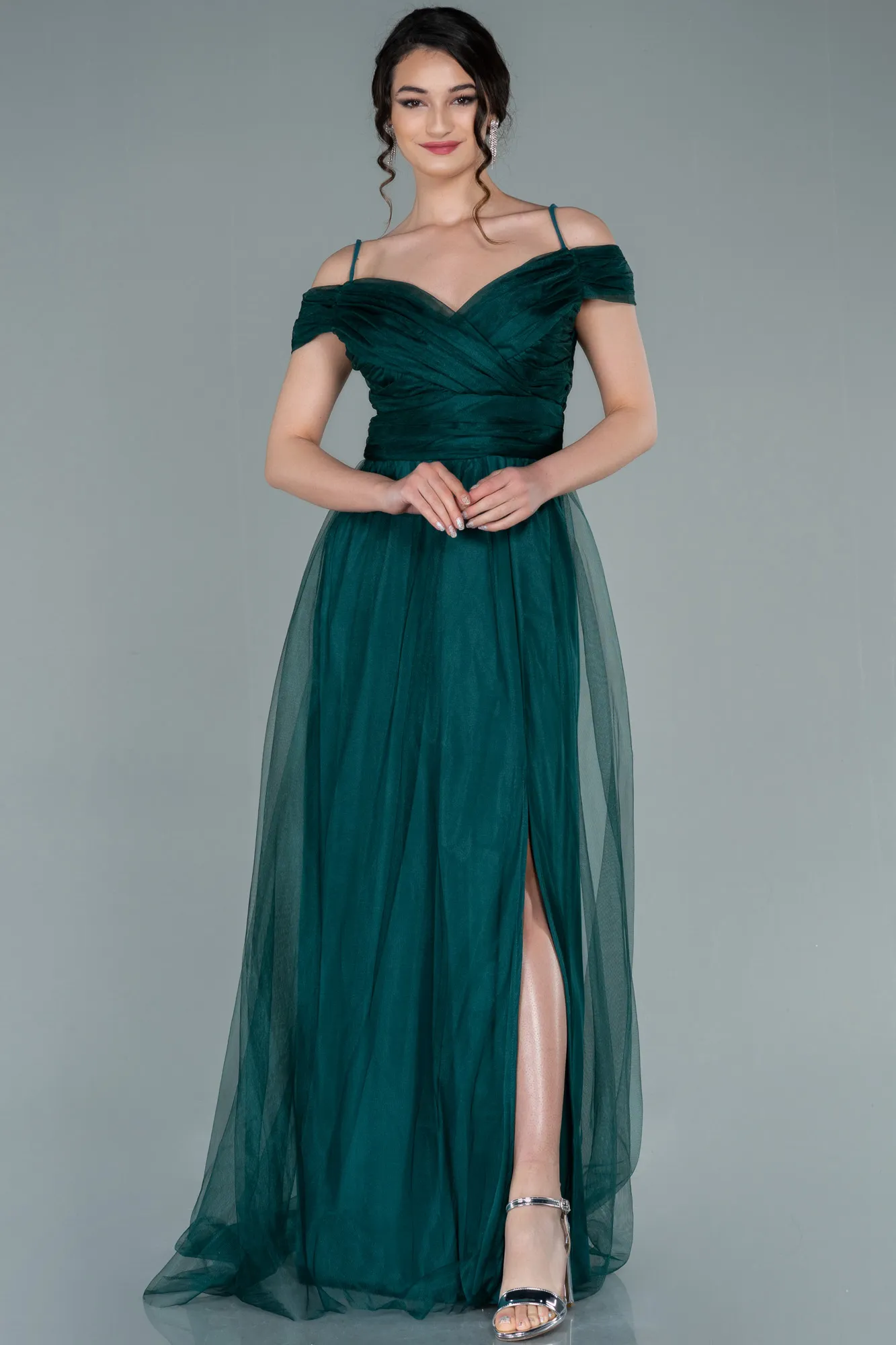 Emerald Green-Long Evening Dress ABU2336