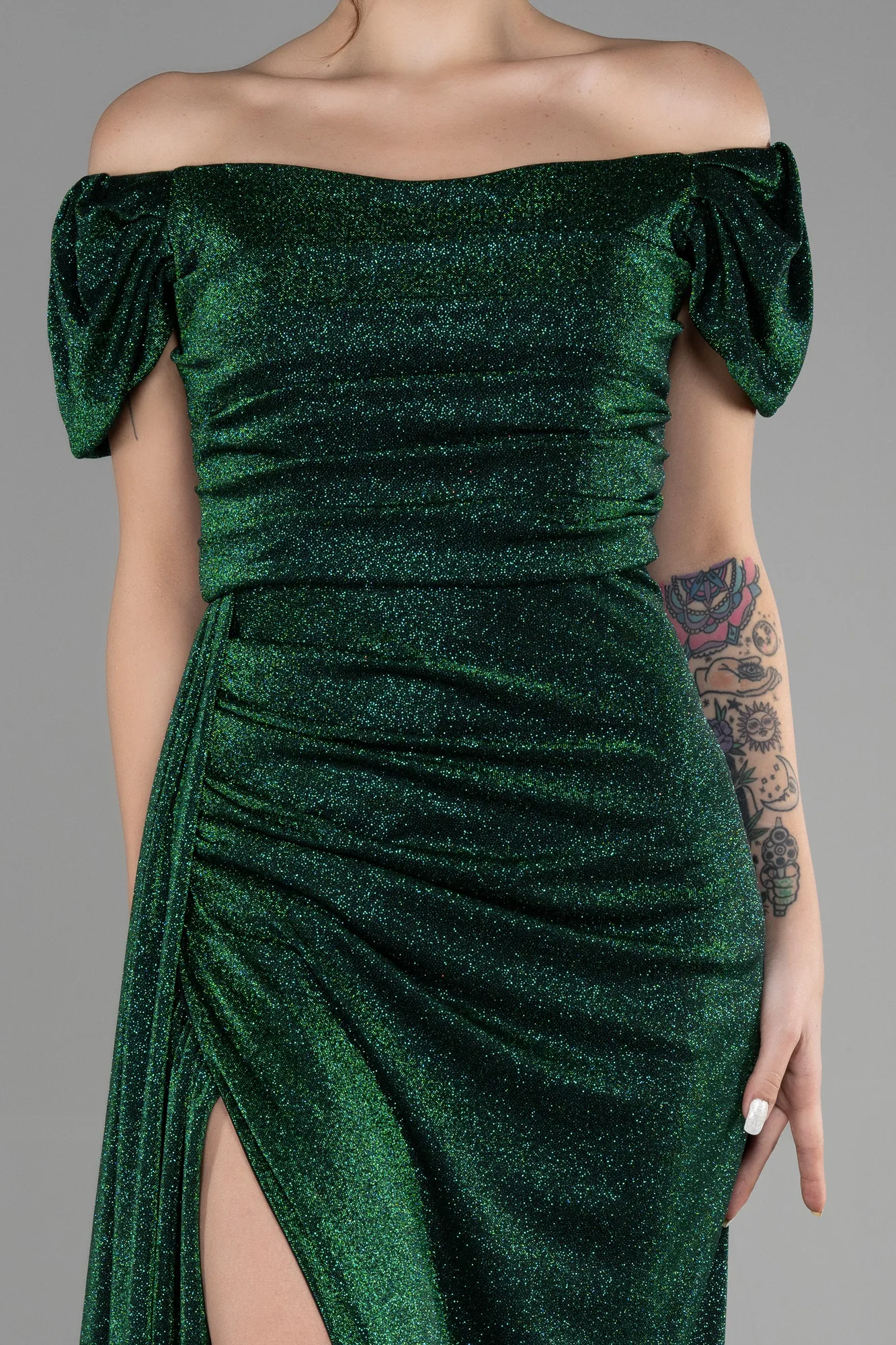 Emerald Green-Long Evening Dress ABU2657