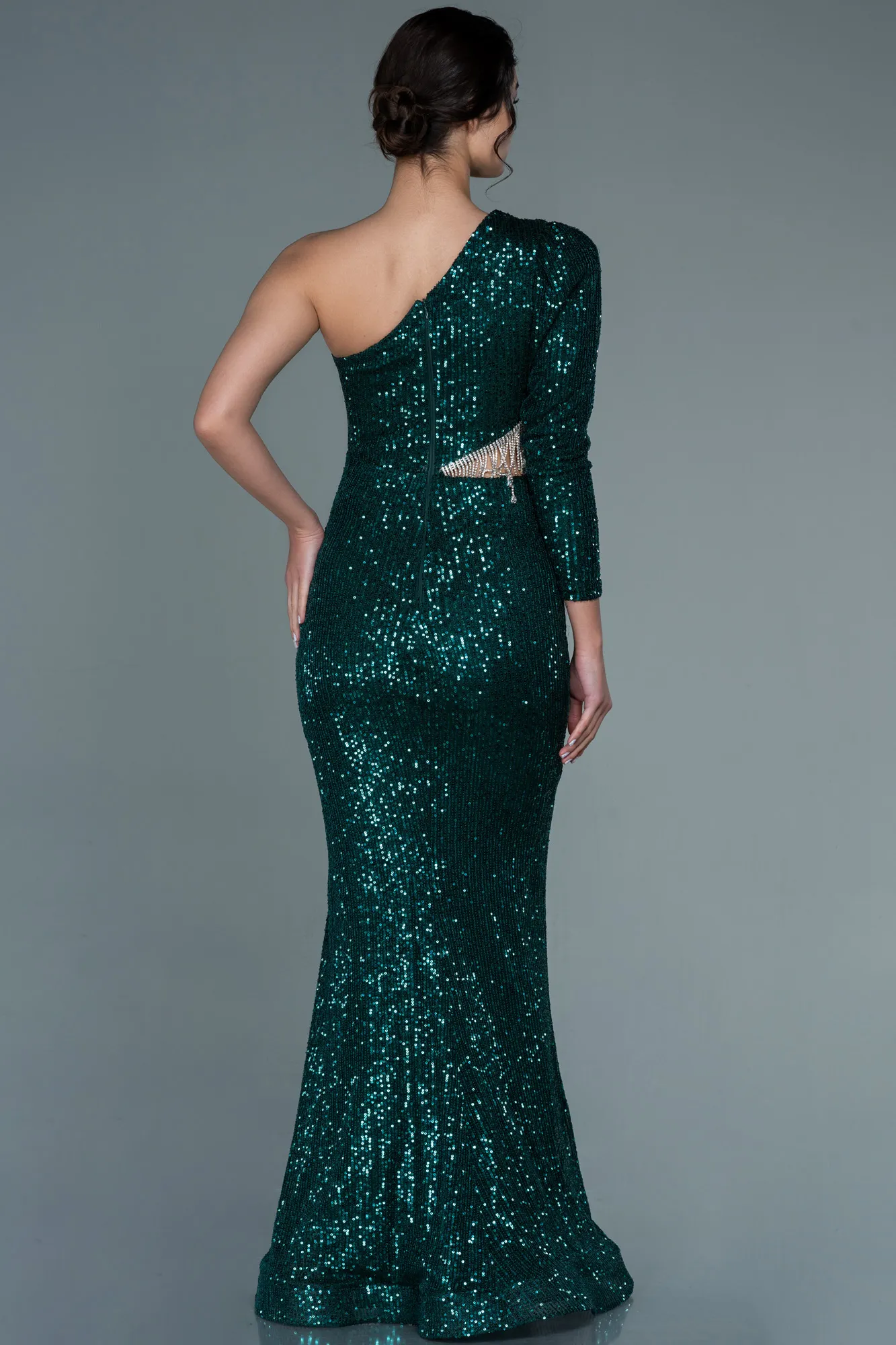 Emerald Green-Long Evening Dress ABU2749