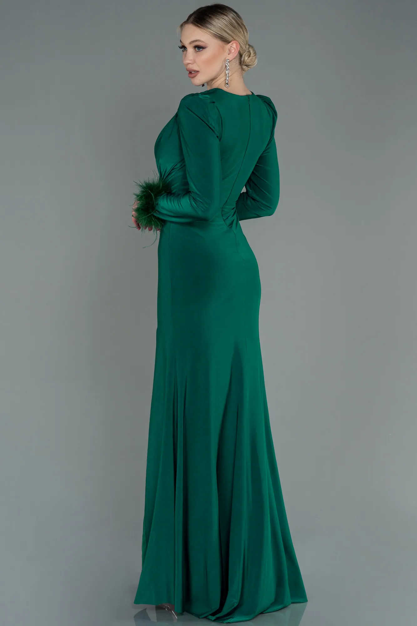 Emerald Green-Long Evening Dress ABU2804