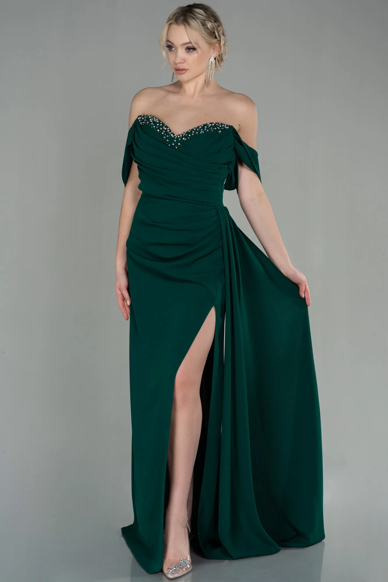 Emerald Green-Long Evening Dress ABU2823