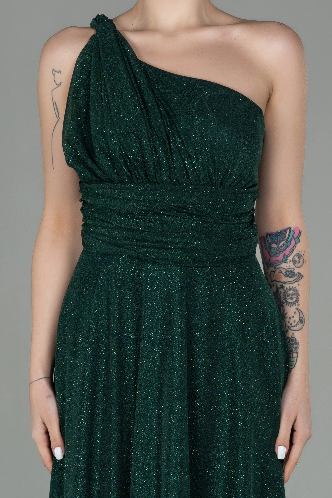 Emerald Green-Long Evening Dress ABU2834