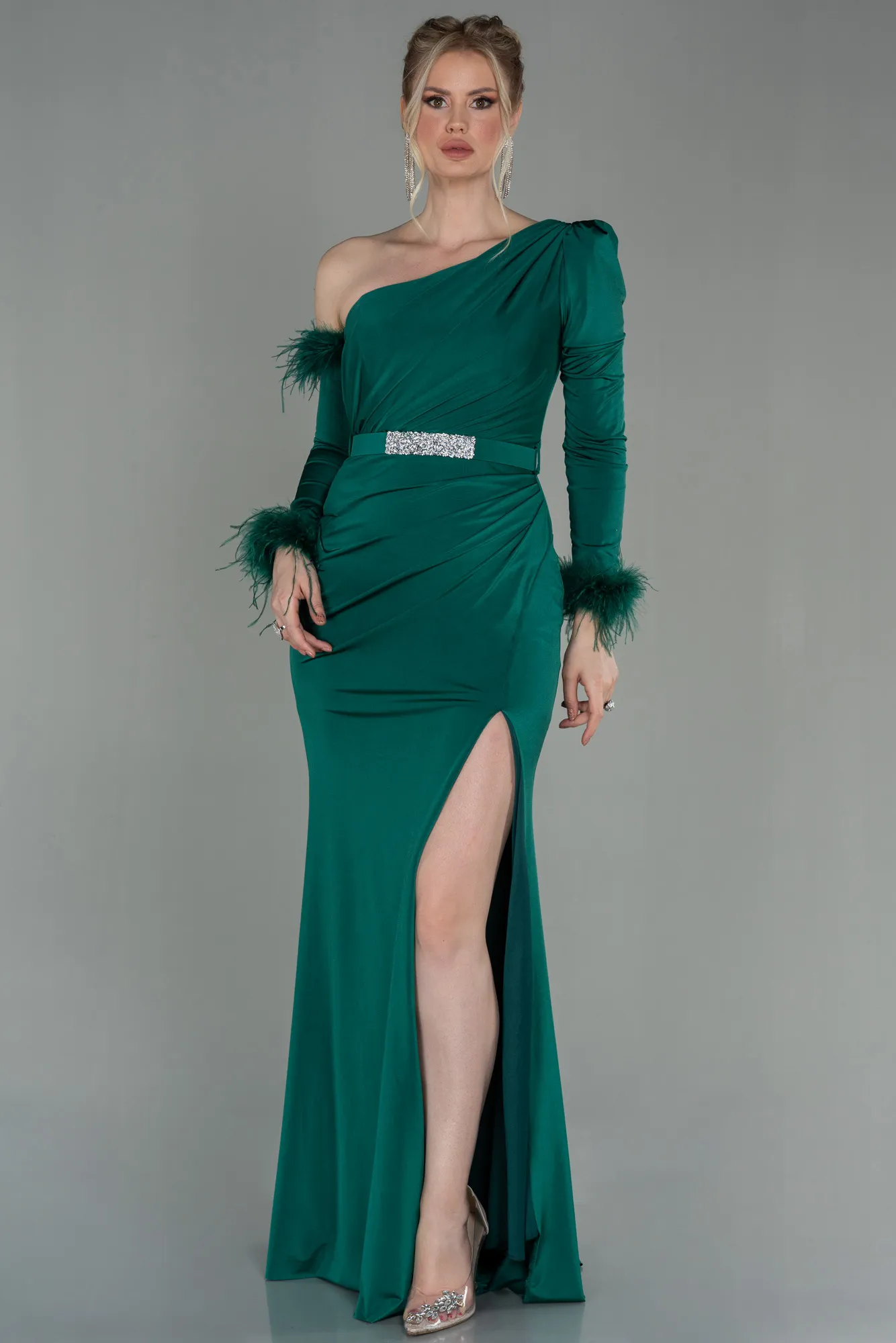 Emerald Green-Long Evening Dress ABU2842