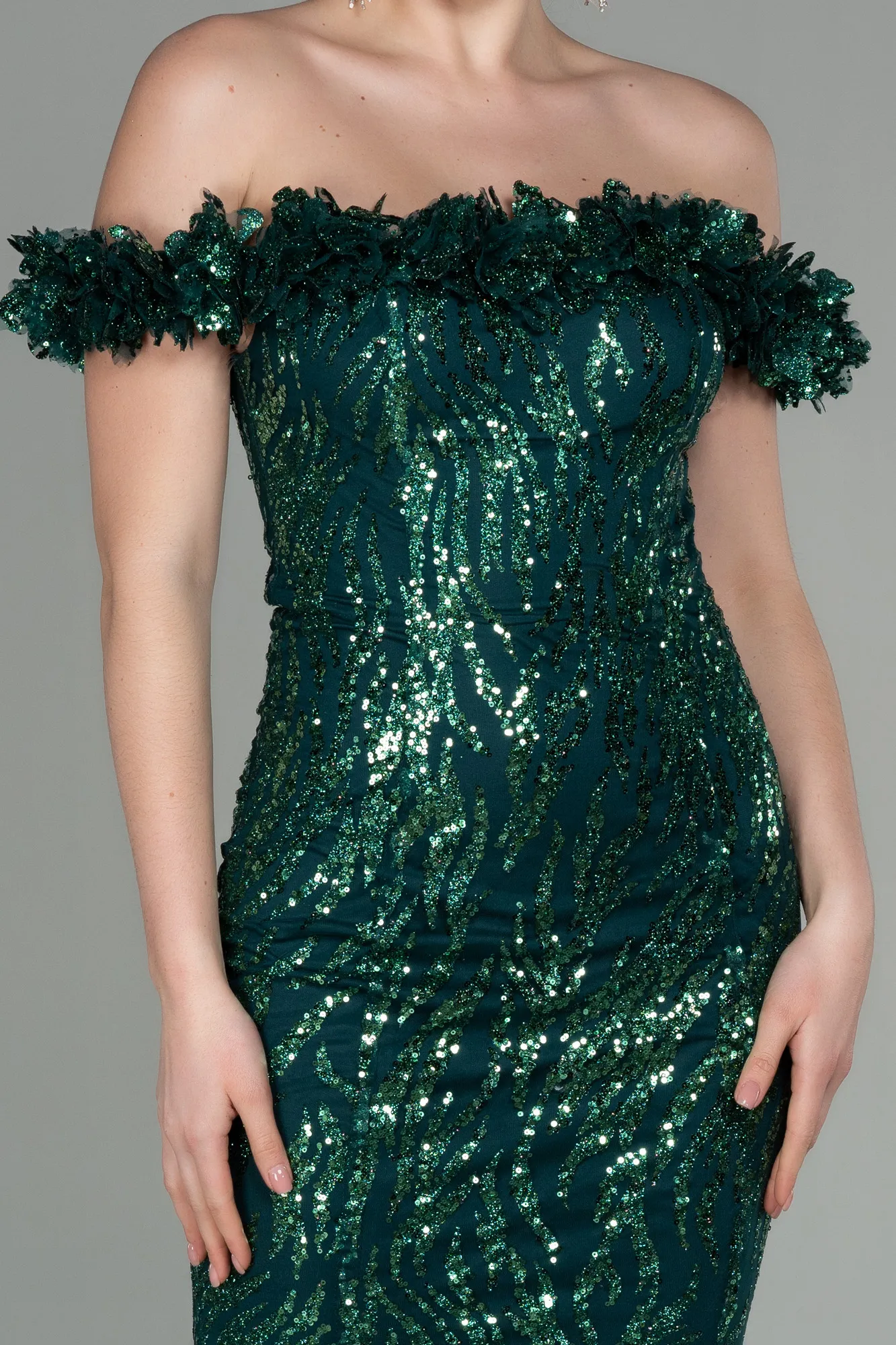 Emerald Green-Long Evening Dress ABU2881