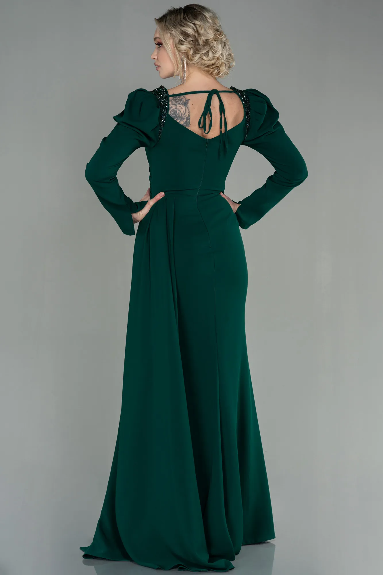Emerald Green-Long Evening Dress ABU2895