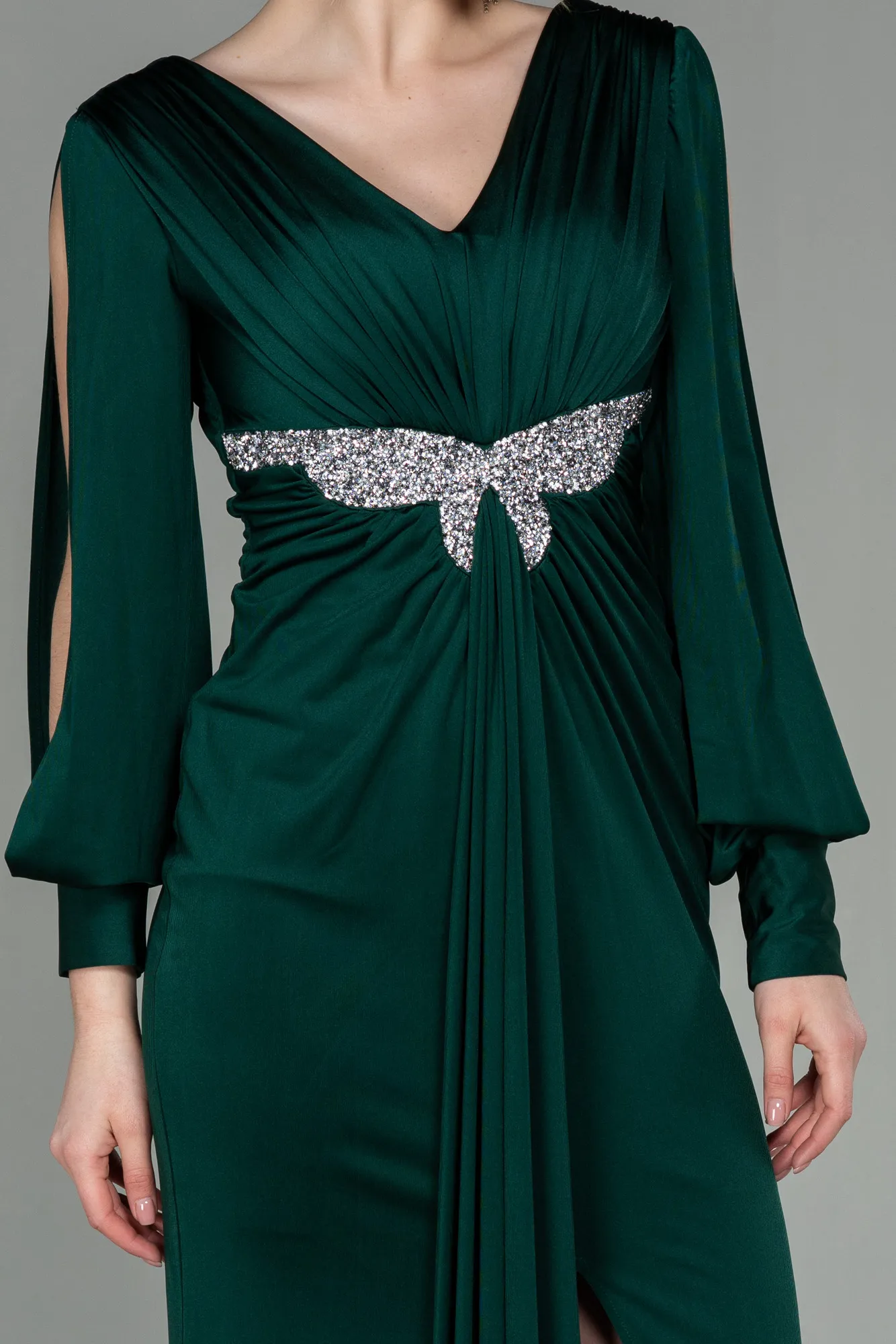 Emerald Green-Long Evening Dress ABU2901