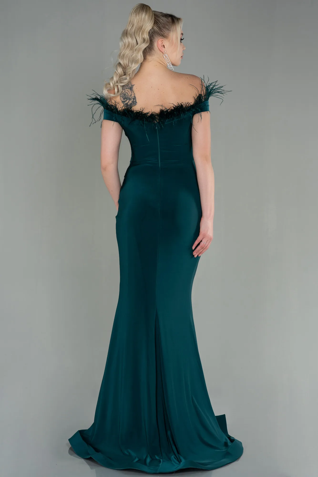 Emerald Green-Long Evening Dress ABU2906