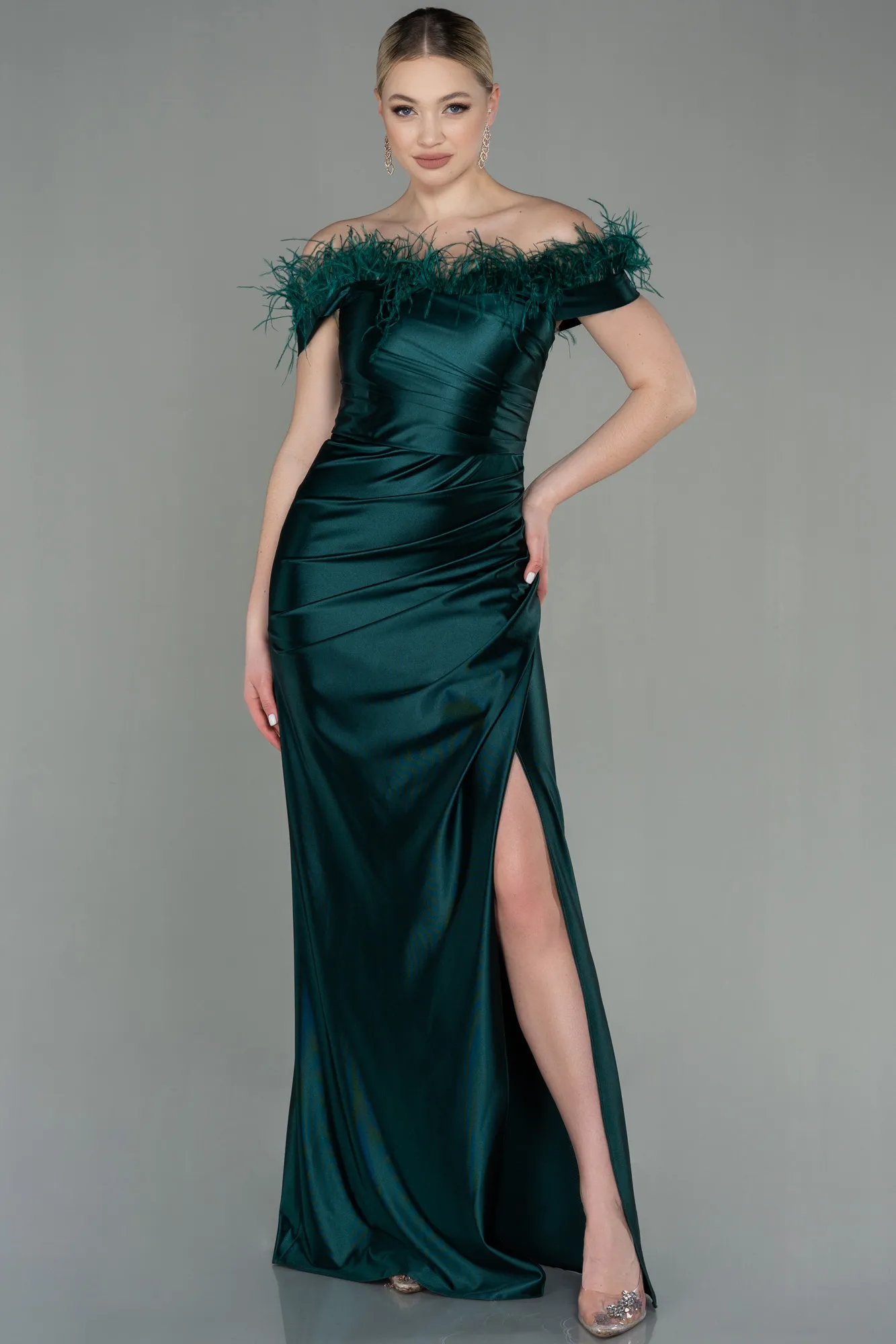 Emerald Green-Long Evening Dress ABU2957