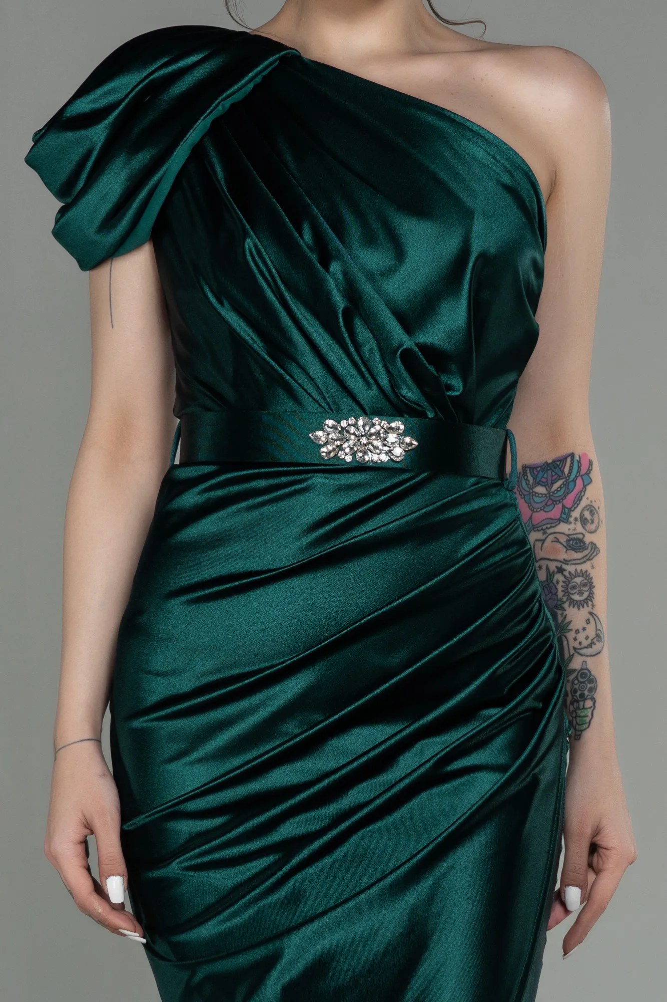 Emerald Green-Long Evening Dress ABU2982