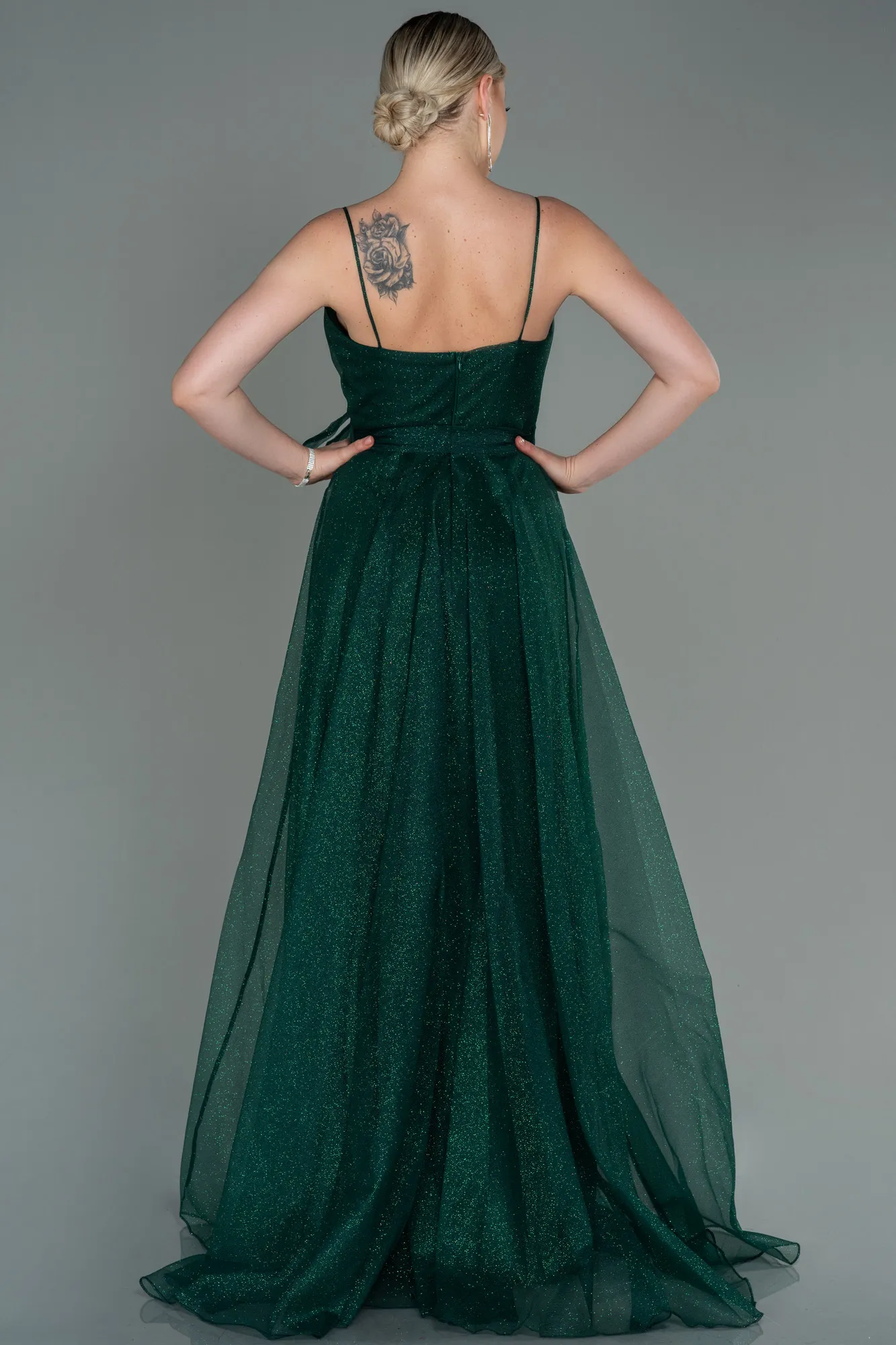 Emerald Green-Long Evening Dress ABU3070