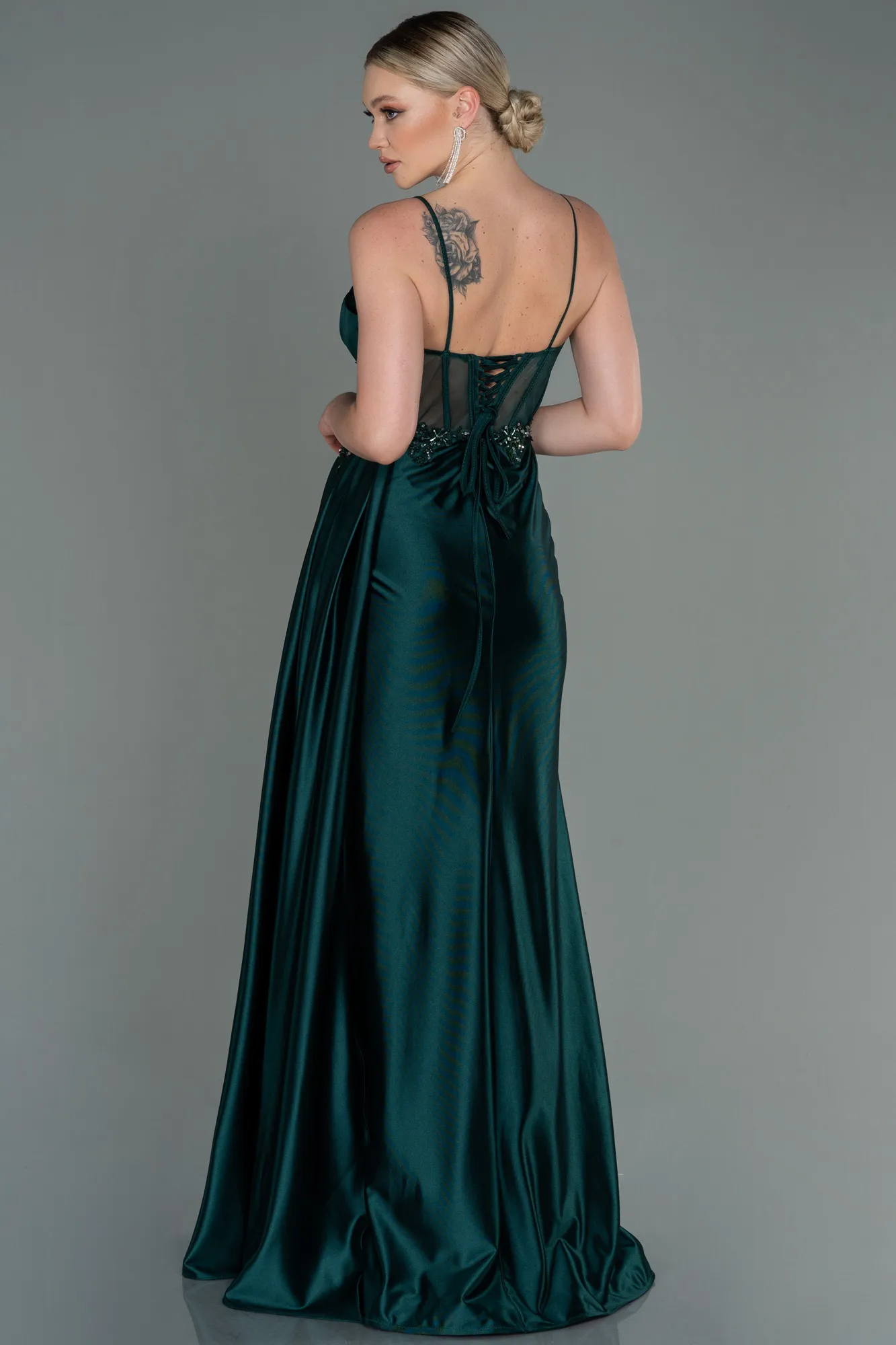 Emerald Green-Long Evening Dress ABU3192