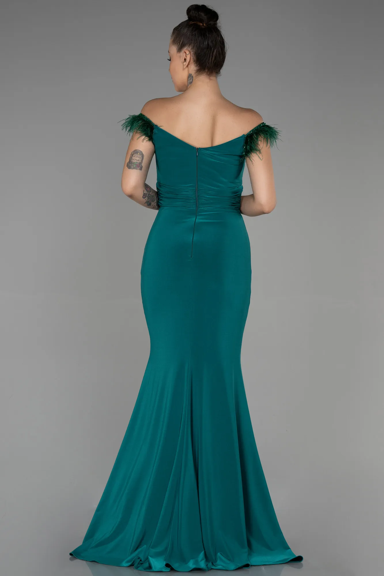 Emerald Green-Long Evening Dress ABU3308