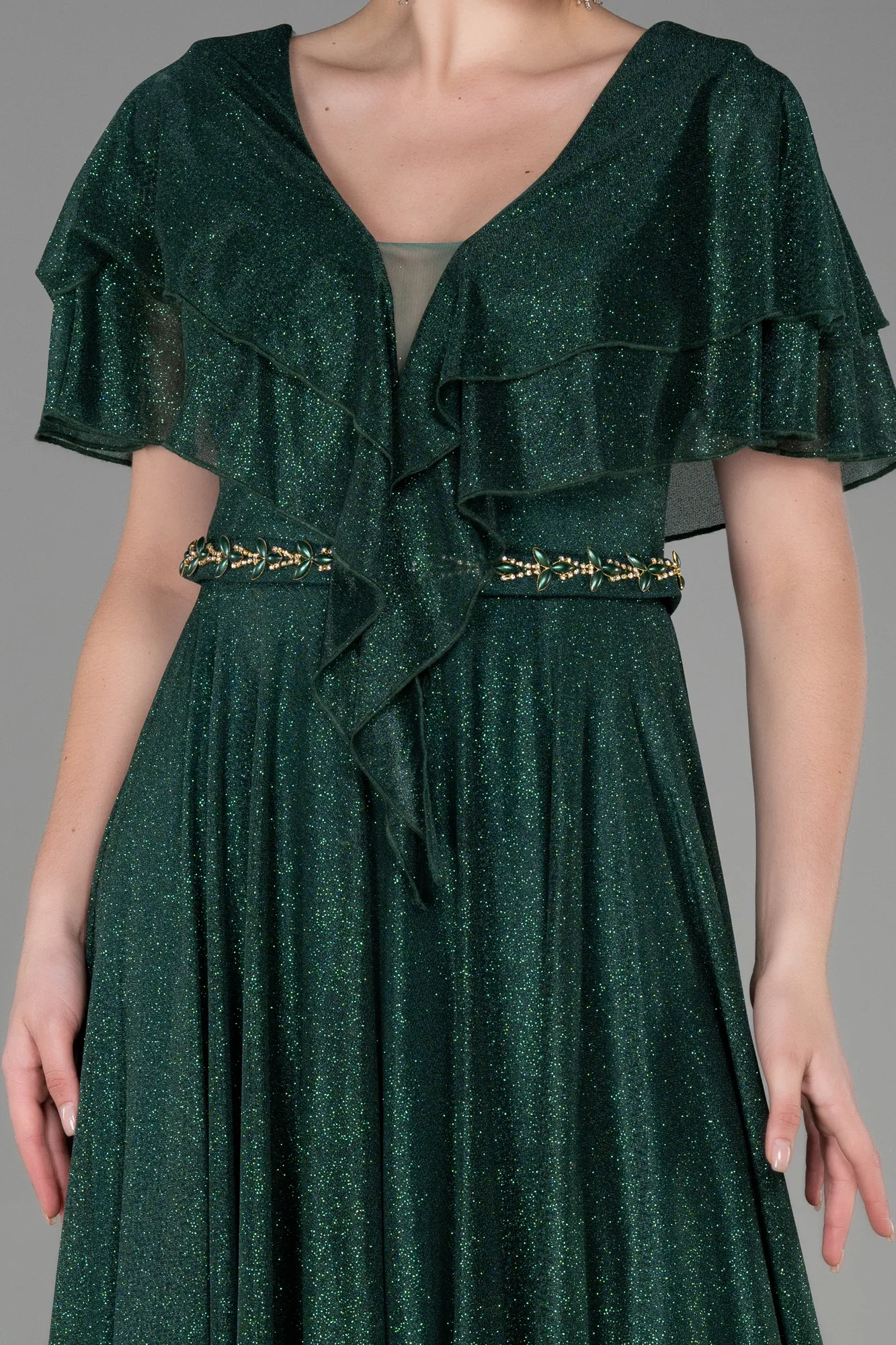 Emerald Green-Long Evening Dress ABU3313