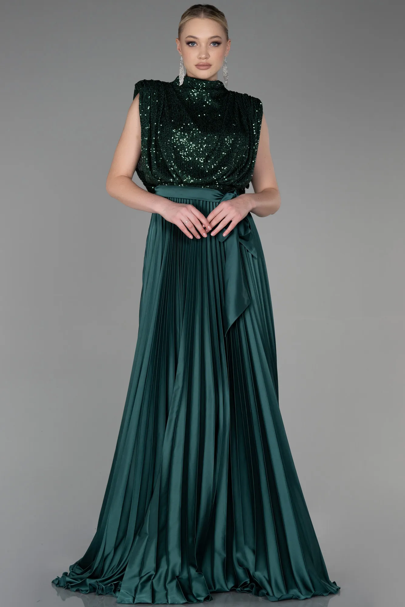 Emerald Green-Long Evening Dress ABU3326