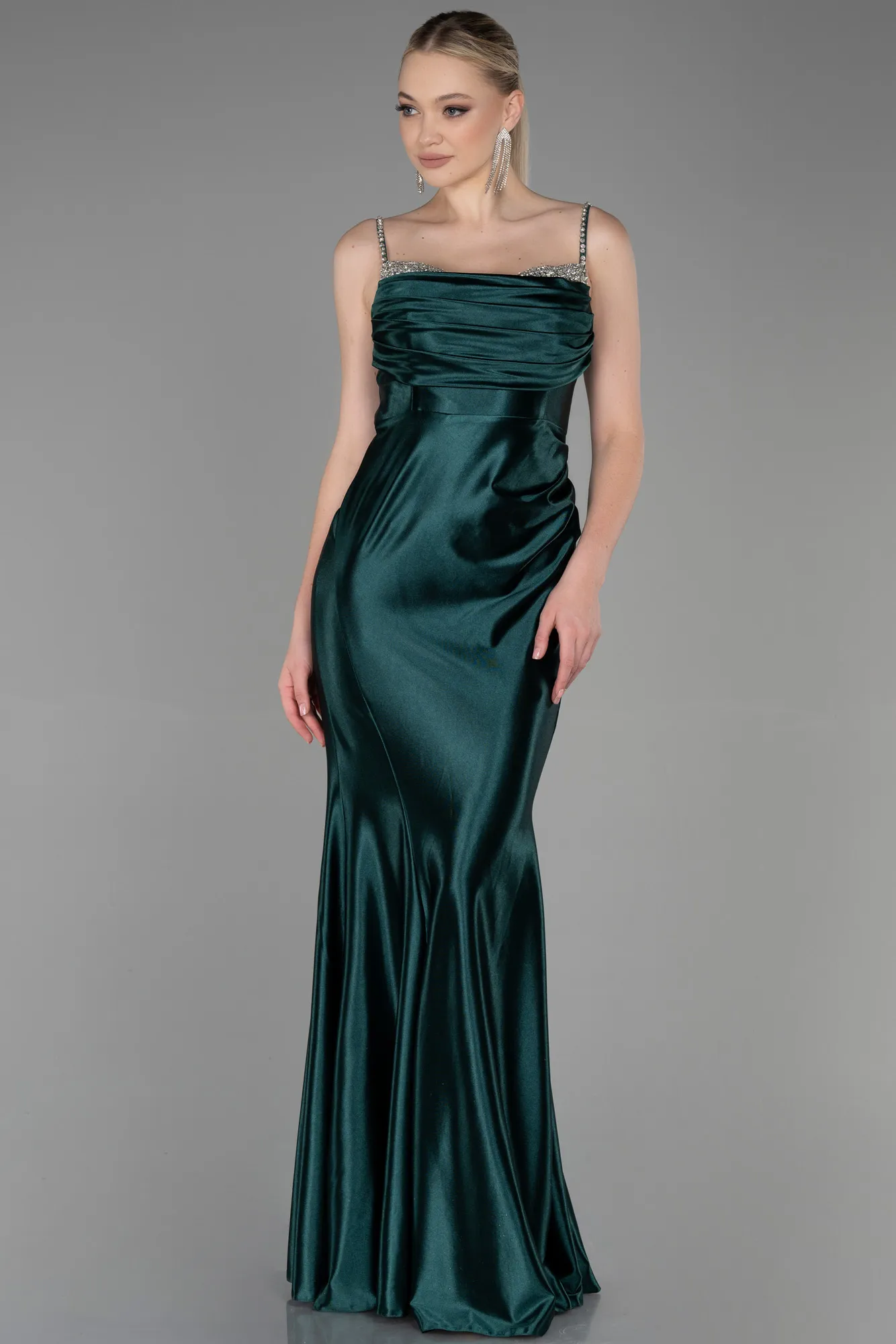 Emerald Green-Long Evening Dress ABU3334