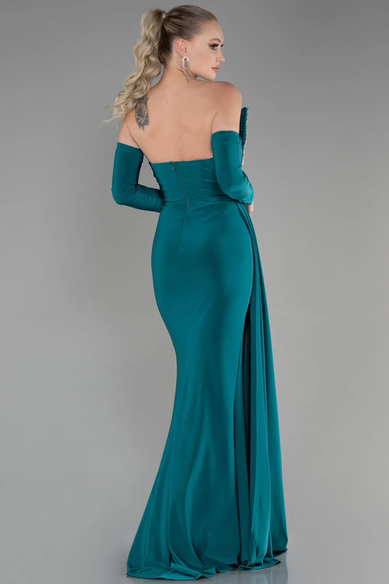 Emerald Green-Long Evening Dress ABU3342