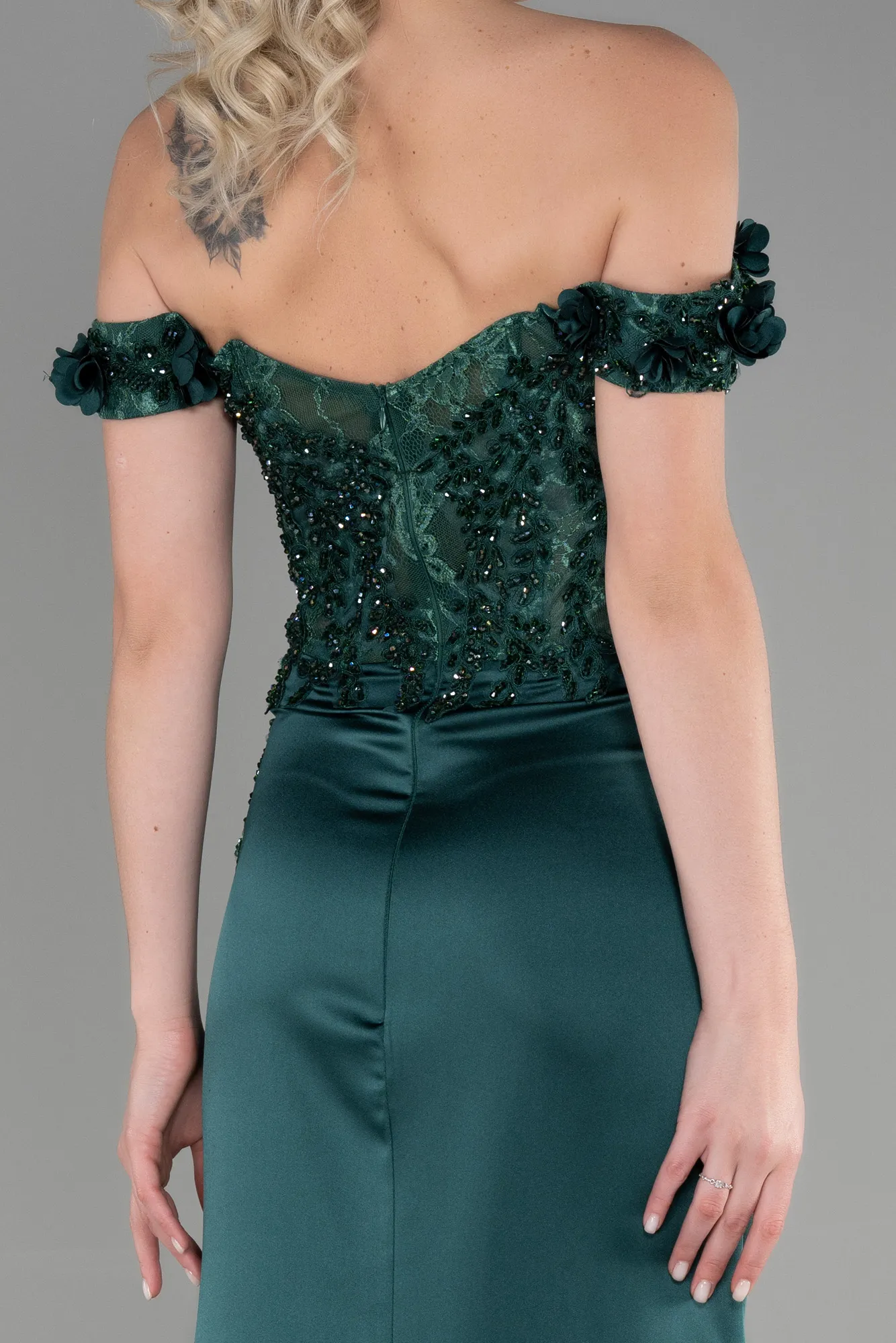 Emerald Green-Long Evening Dress ABU3384