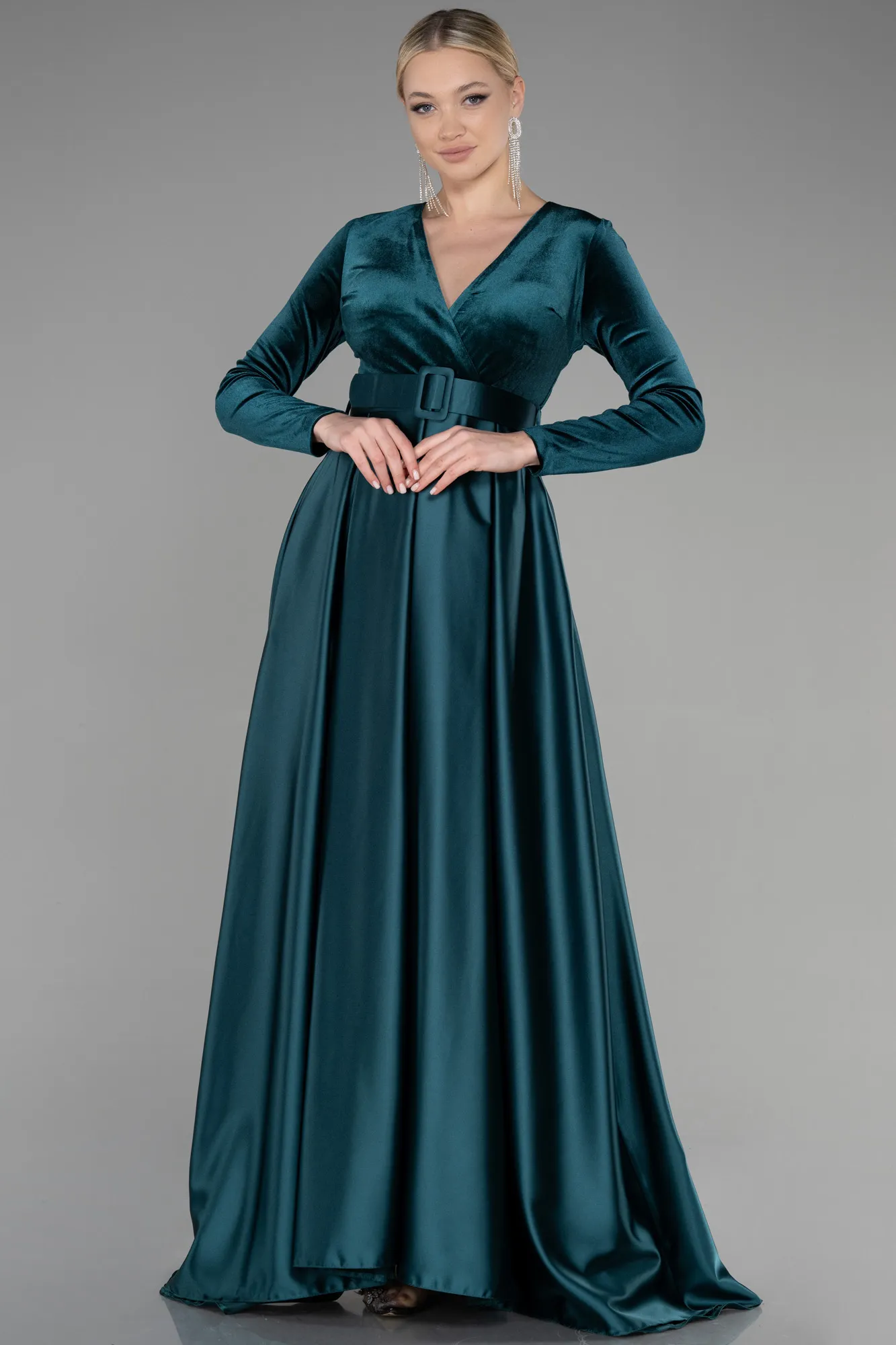 Emerald Green-Long Evening Dress ABU3388