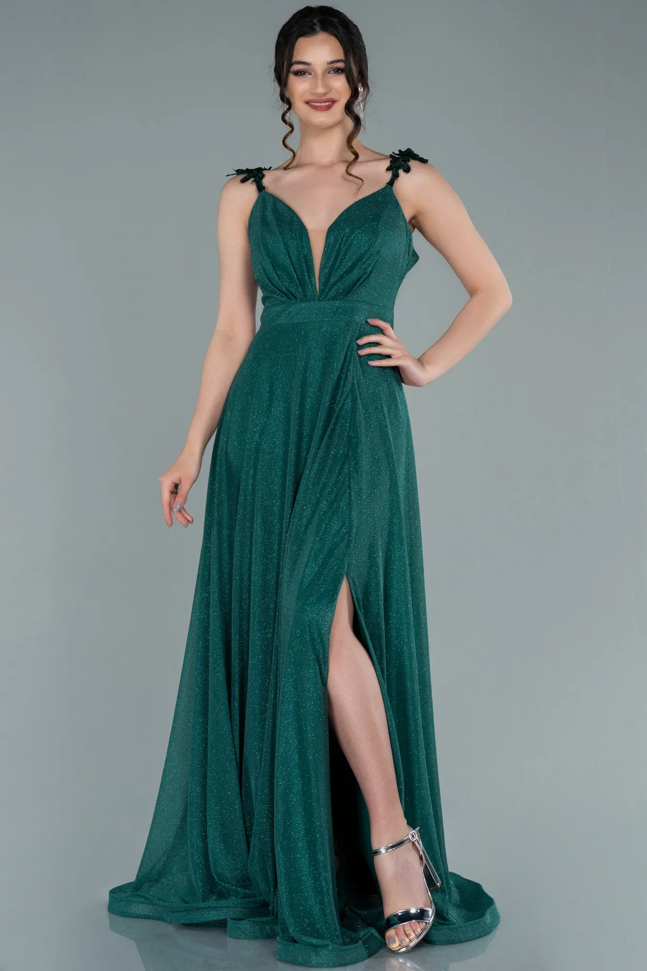 Emerald Green-Long Evening Dress ABU3410