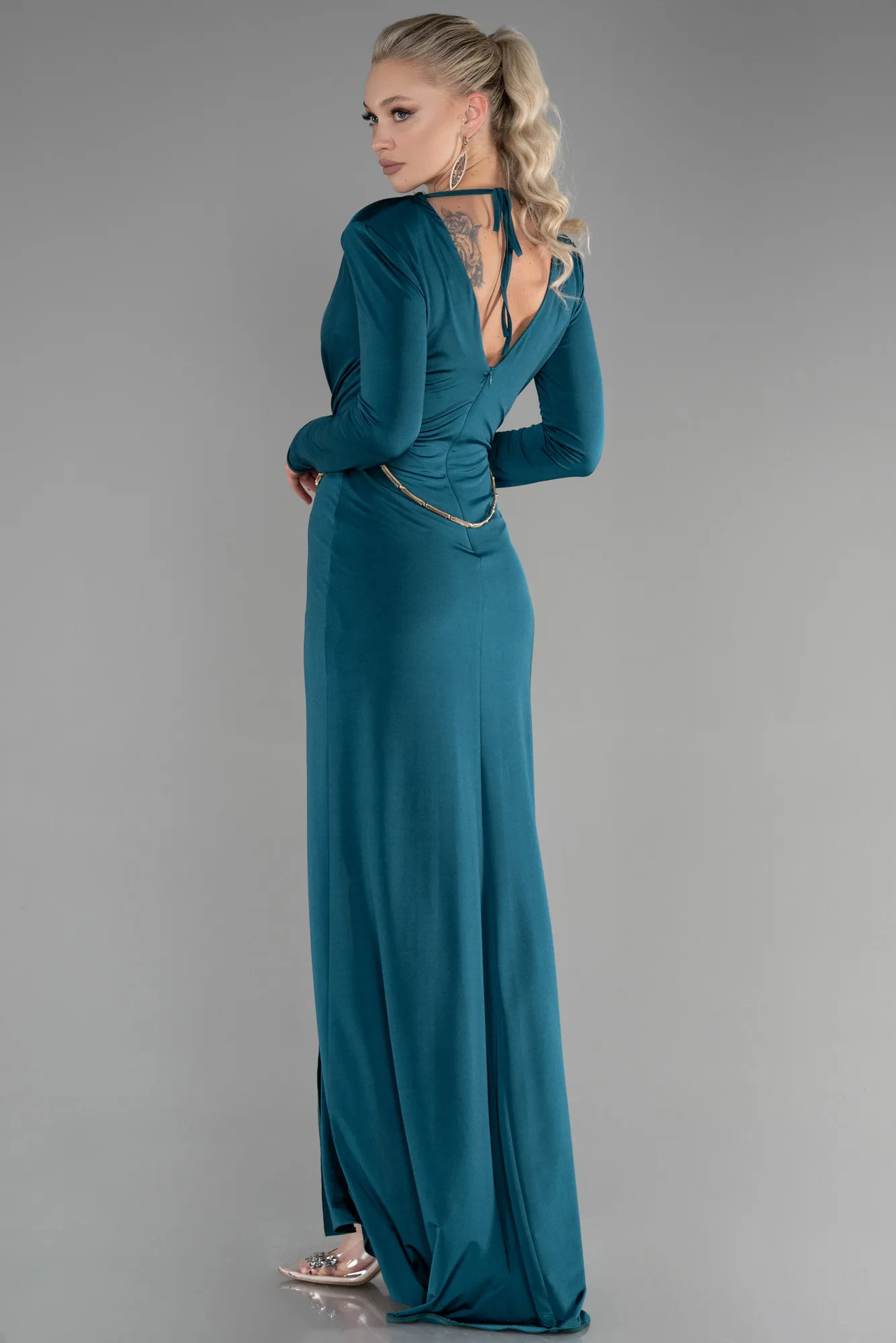 Emerald Green-Long Evening Dress ABU3458