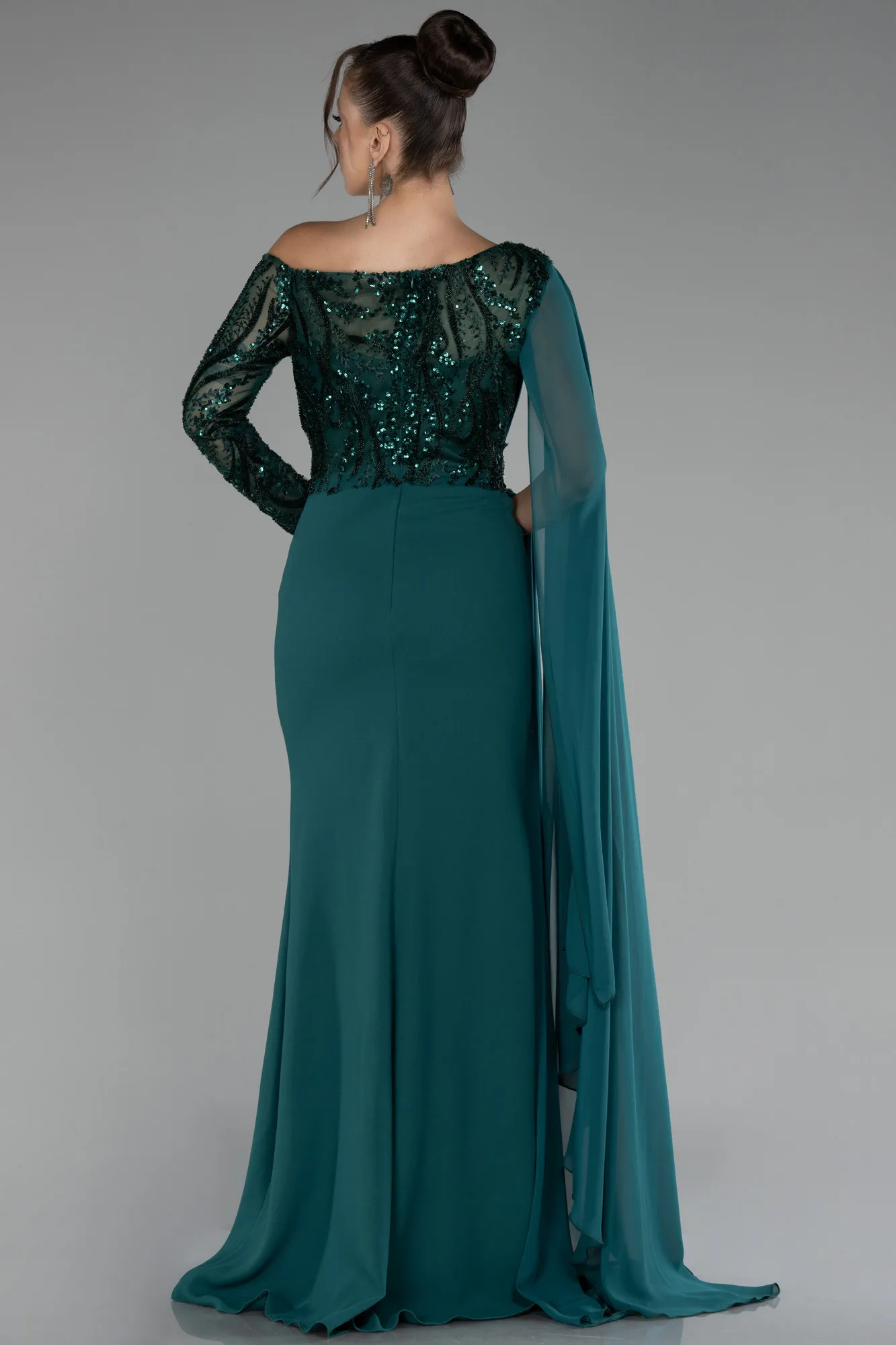 Emerald Green-Long Evening Dress ABU3511