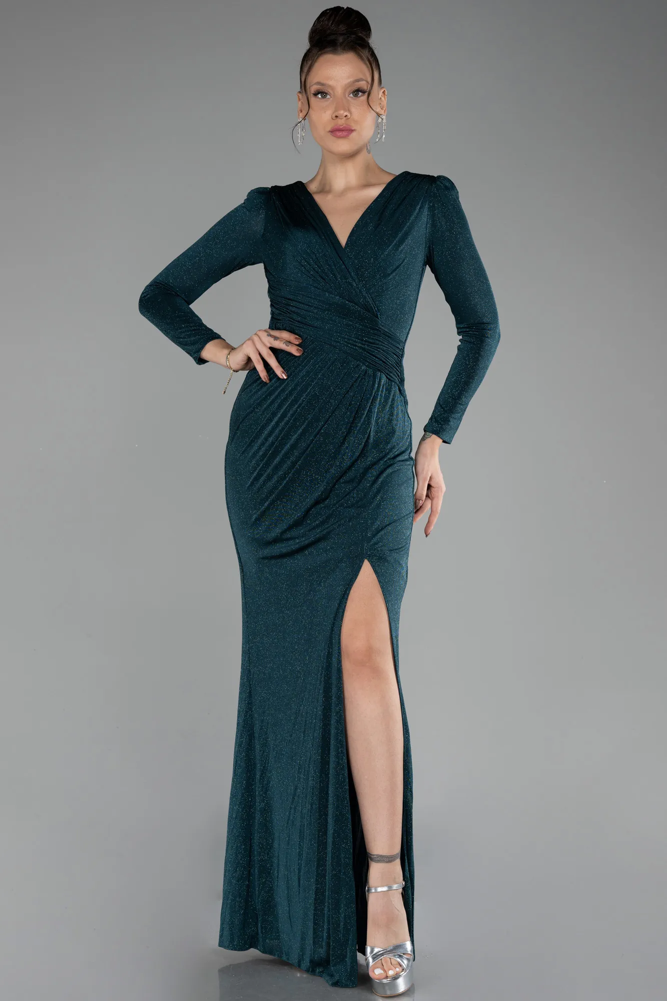 Emerald Green-Long Evening Dress ABU3542