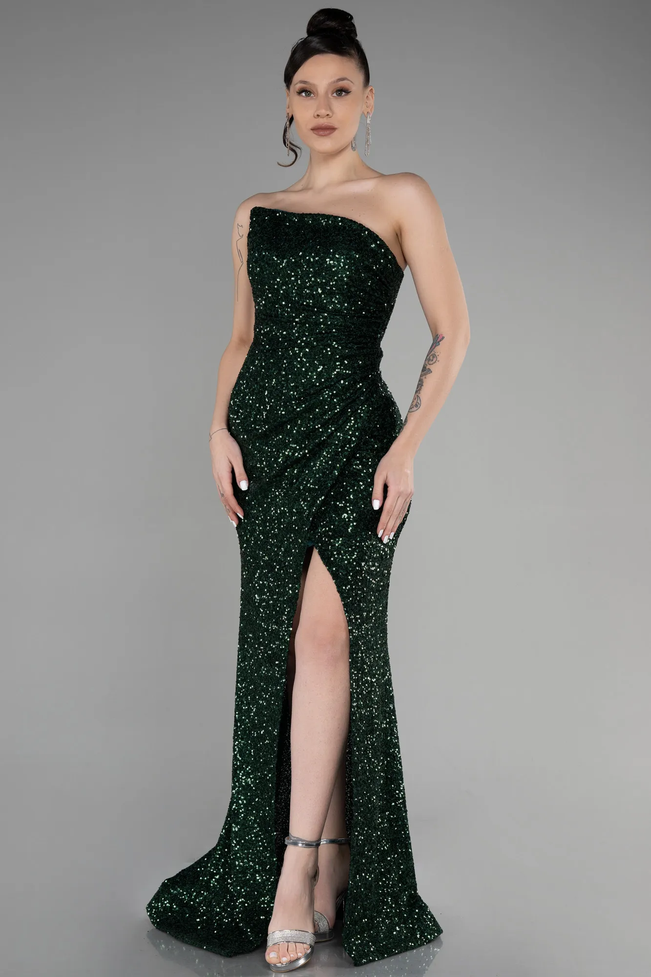 Emerald Green-Long Evening Dress ABU3551