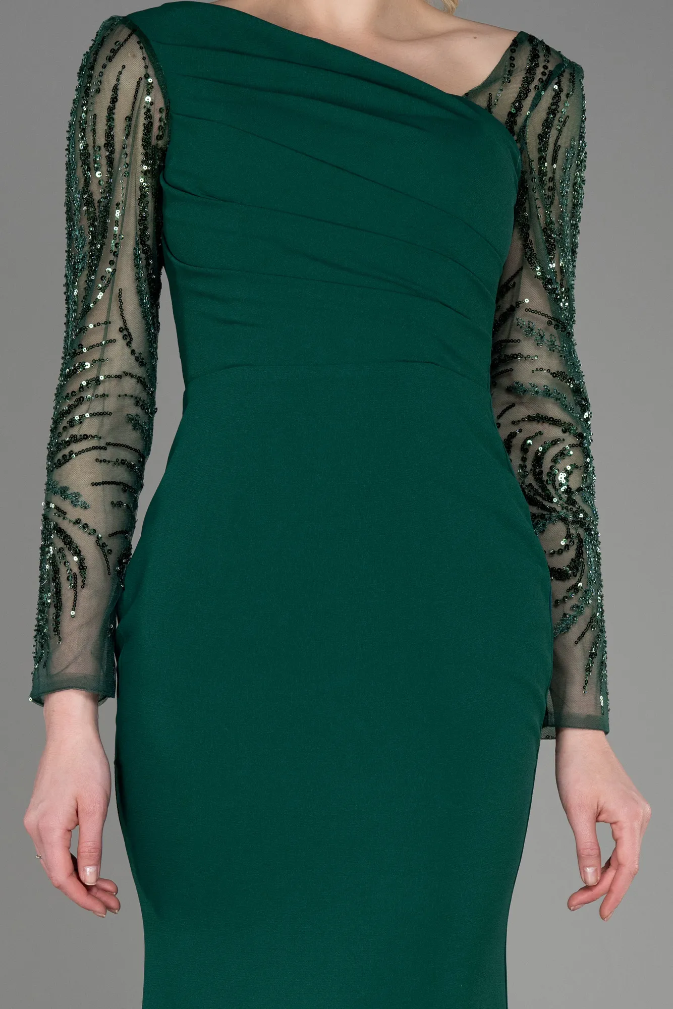 Emerald Green-Long Evening Dress ABU3712
