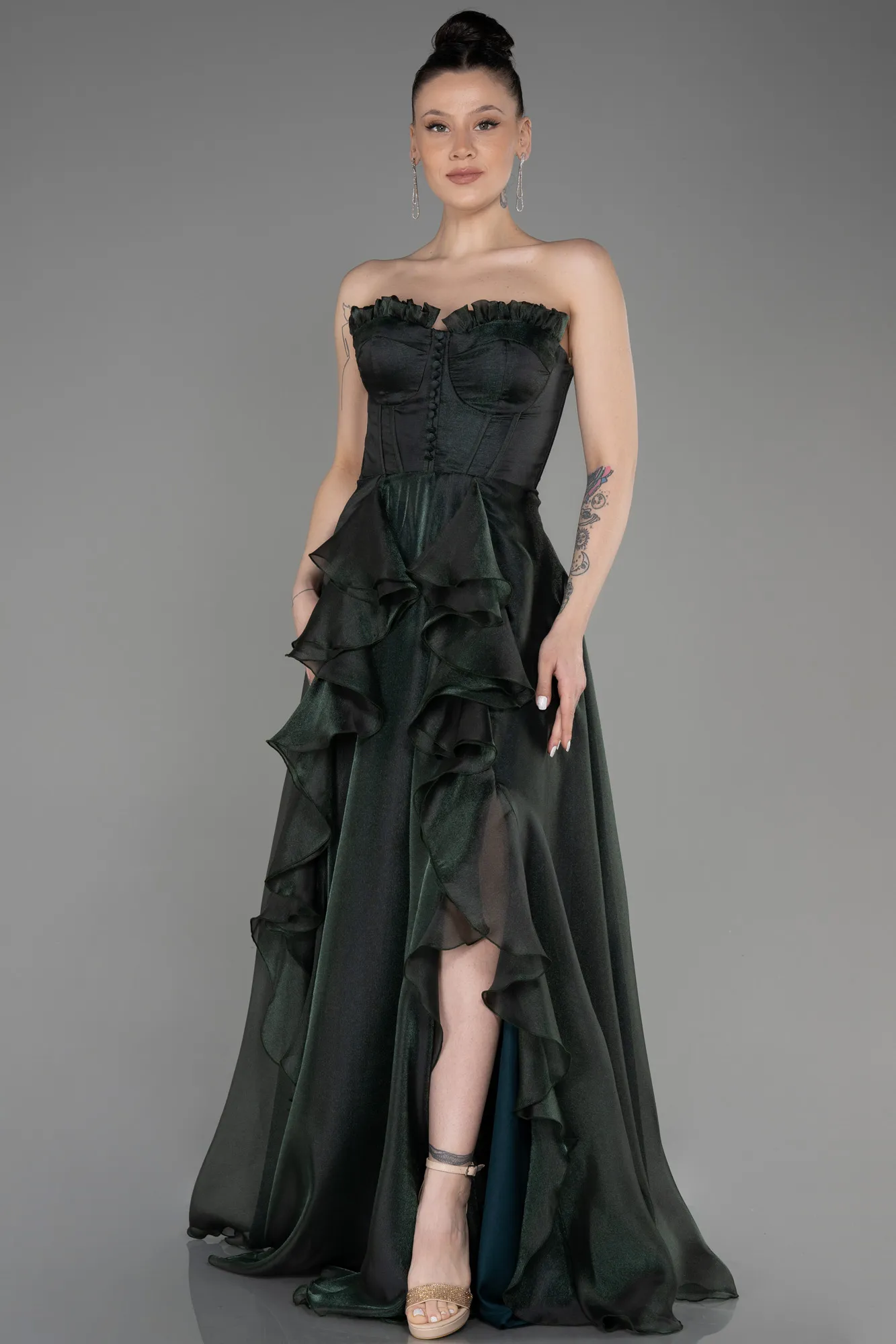 Emerald Green-Long Evening Dress ABU3720