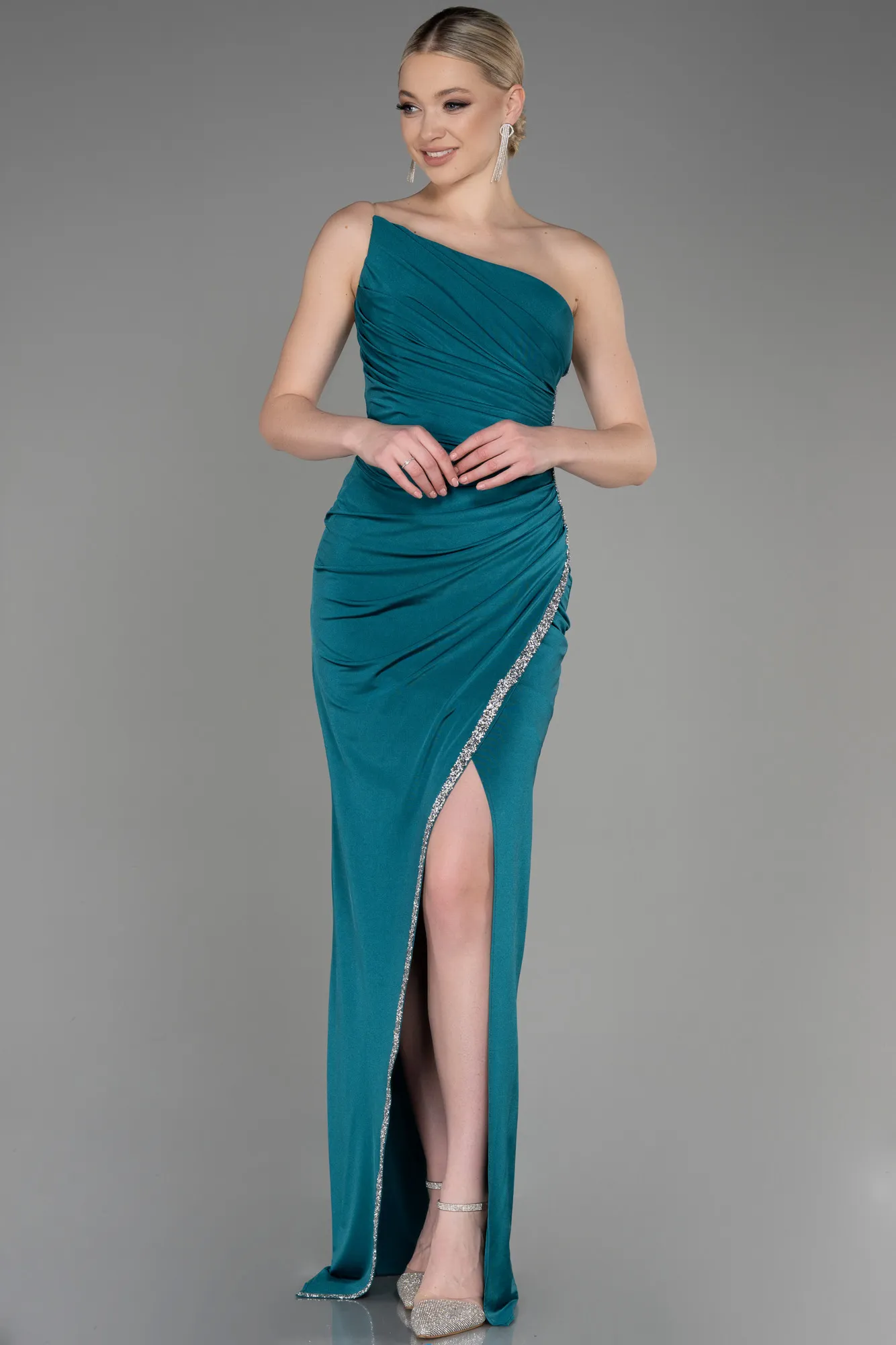 Emerald Green-Long Evening Dress ABU3764