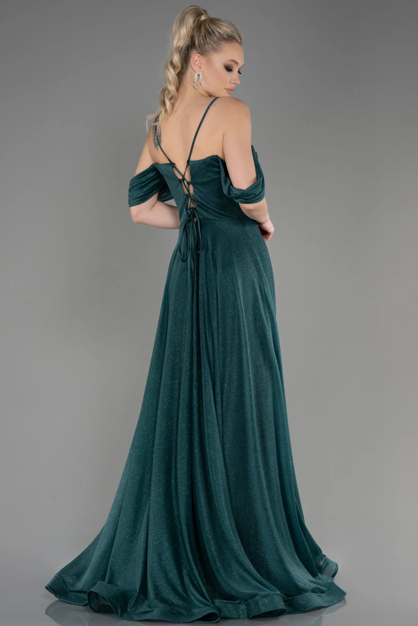 Emerald Green-Long Evening Dress ABU3767