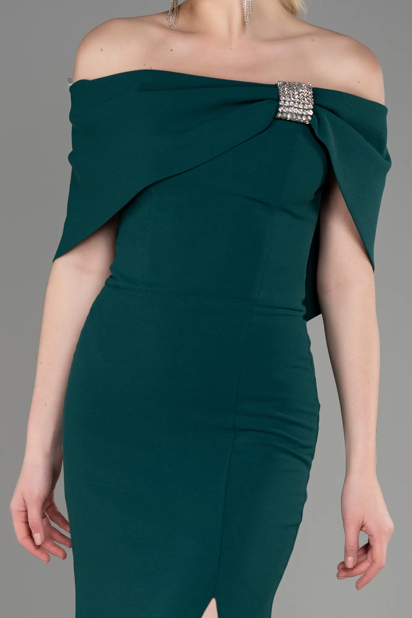 Emerald Green-Long Evening Dress ABU3775