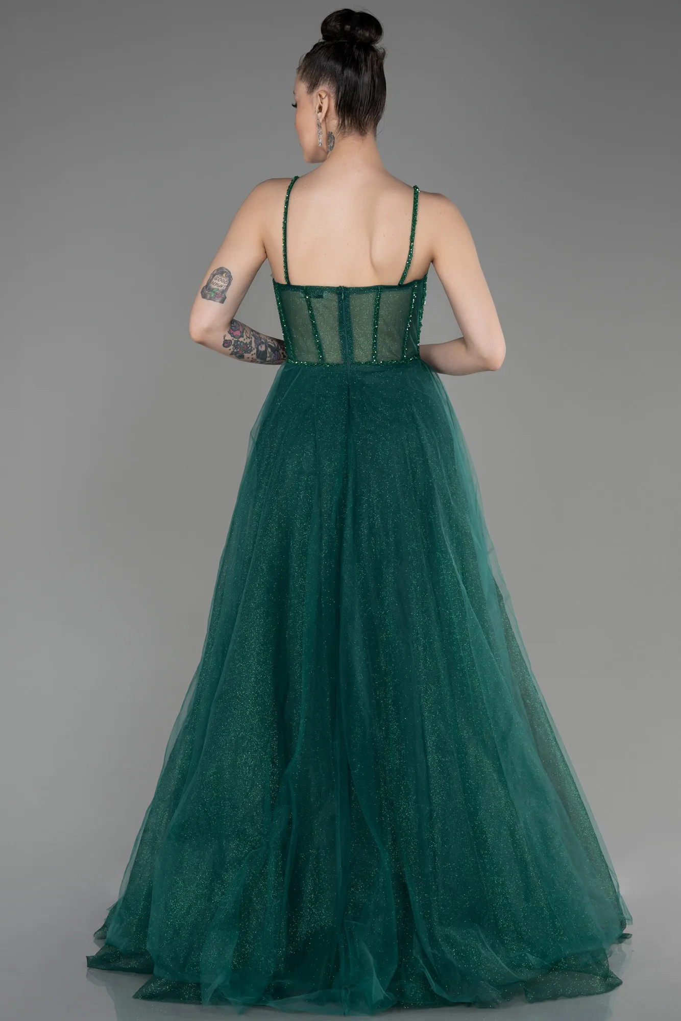 Emerald Green-Long Evening Dress ABU3805