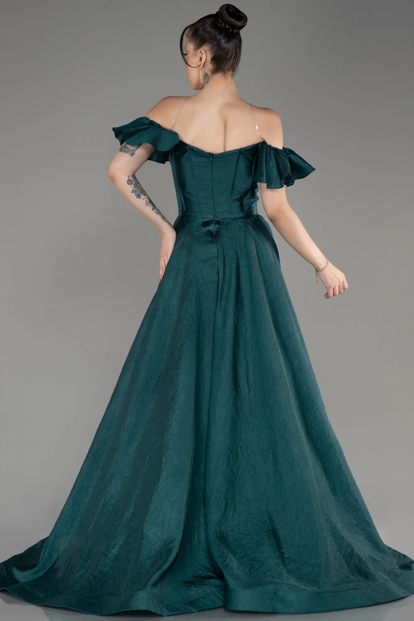 Emerald Green-Long Evening Dress ABU3884