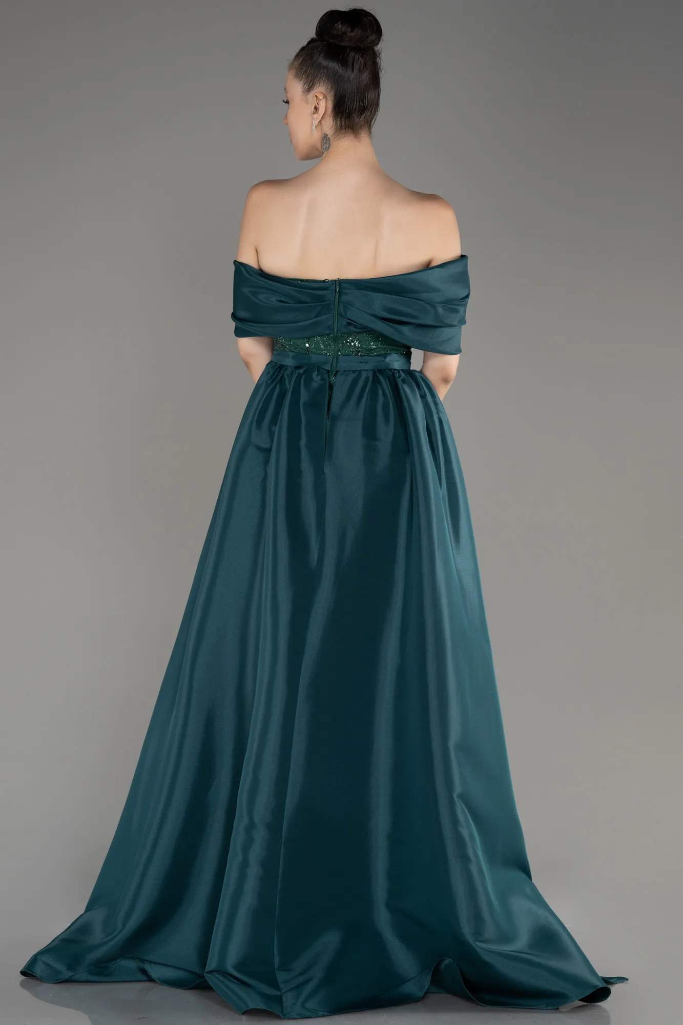 Emerald Green-Long Evening Dress ABU3887