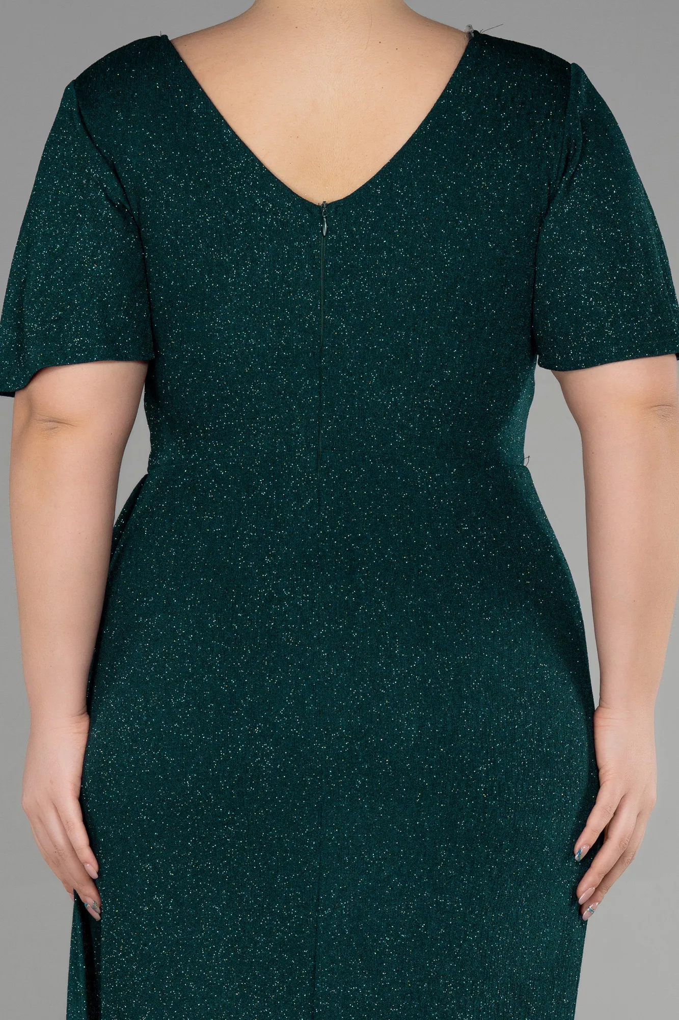 Emerald Green-Long Formal Plus Size Dress ABU3645