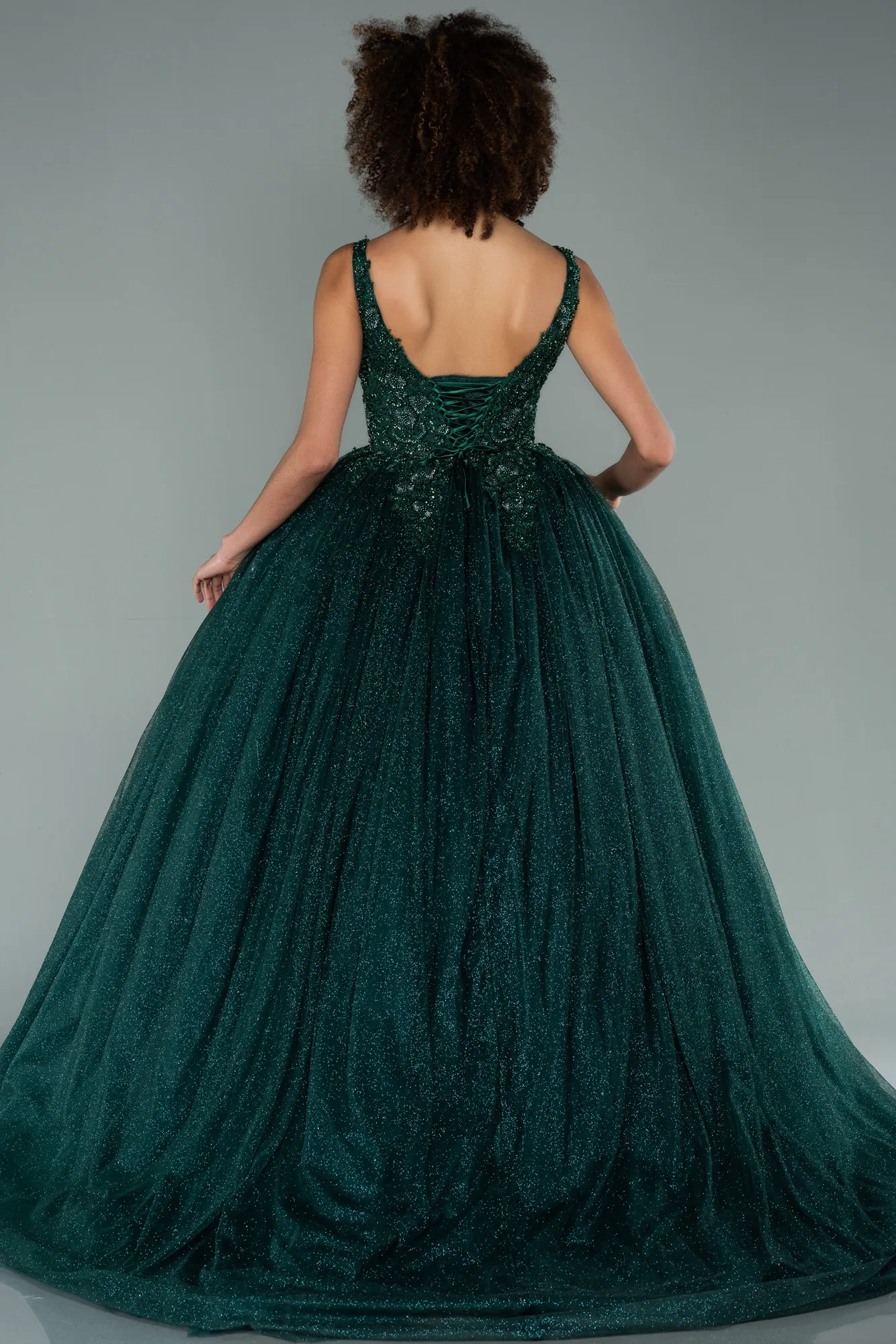 Emerald Green-Long Haute Couture ABU2137