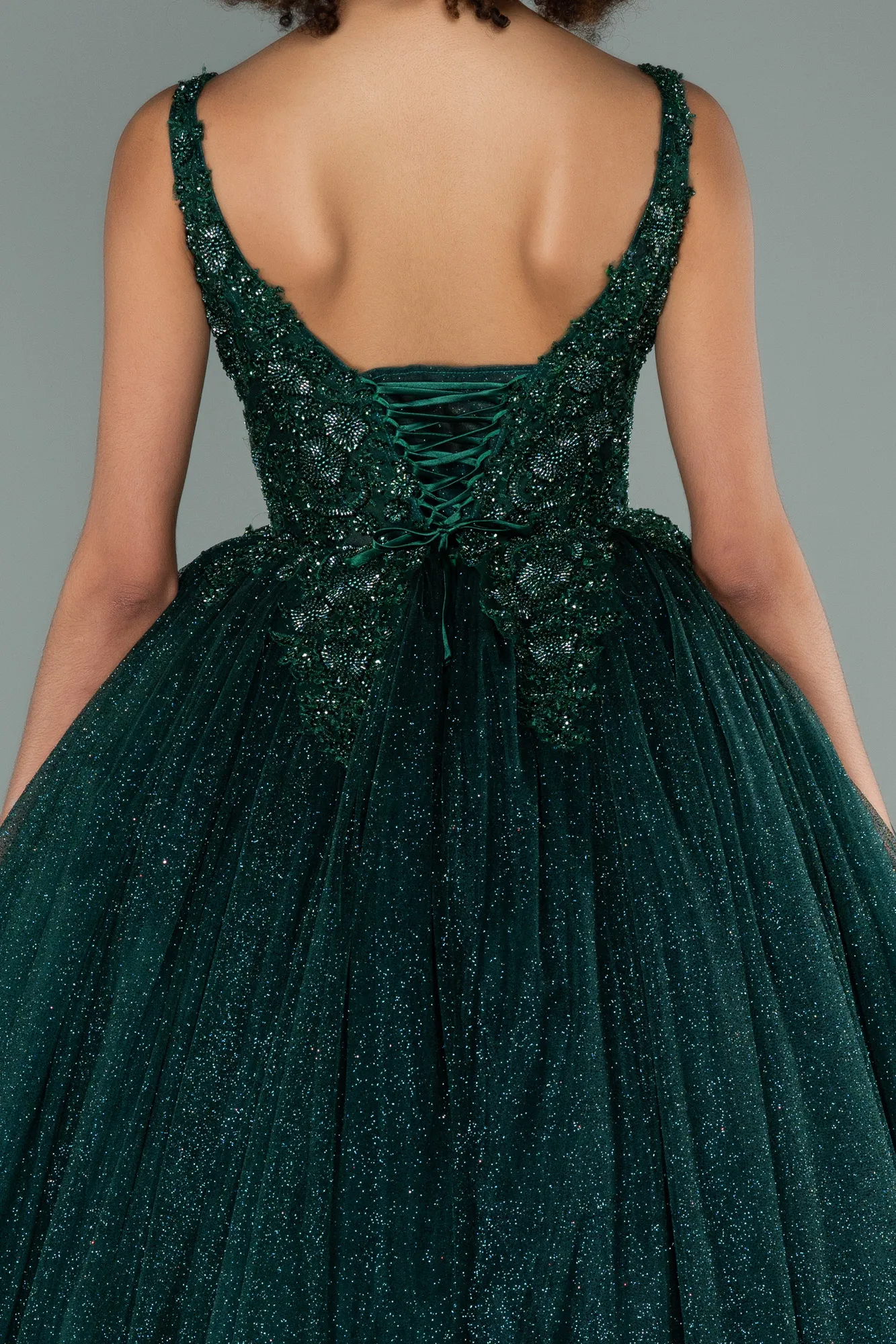 Emerald Green-Long Haute Couture ABU2137