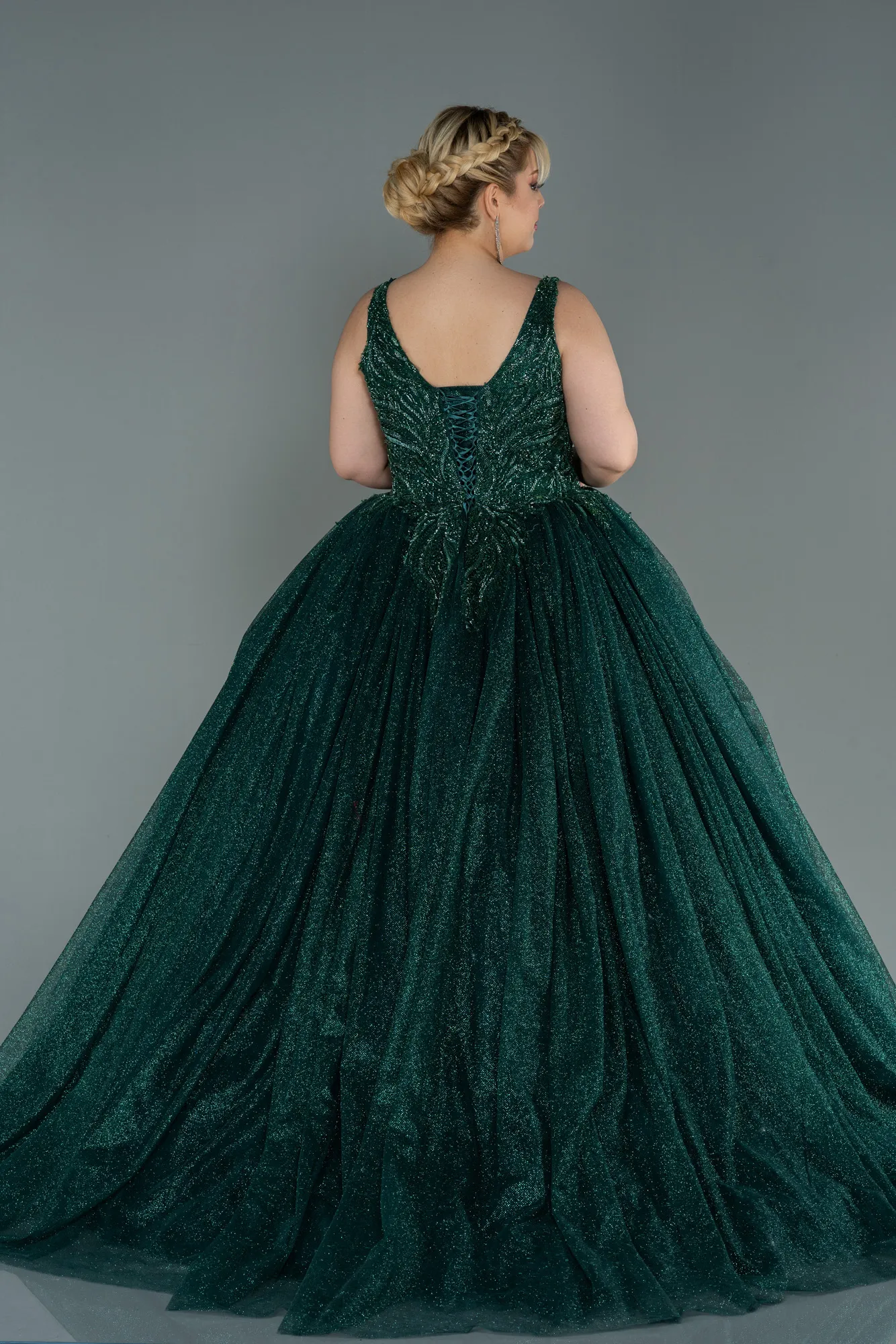 Emerald Green-Long Haute Couture ABU2156