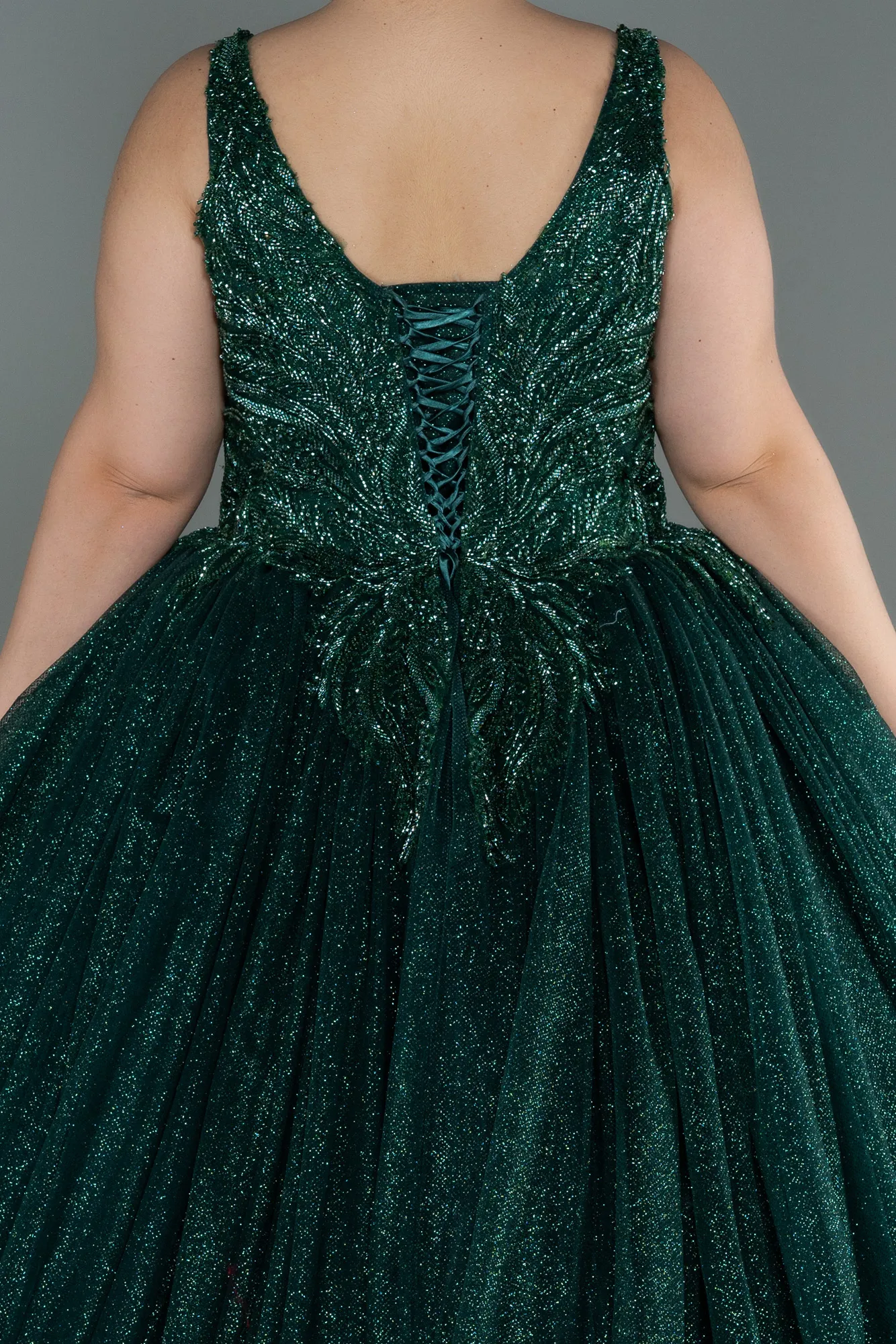 Emerald Green-Long Haute Couture ABU2156