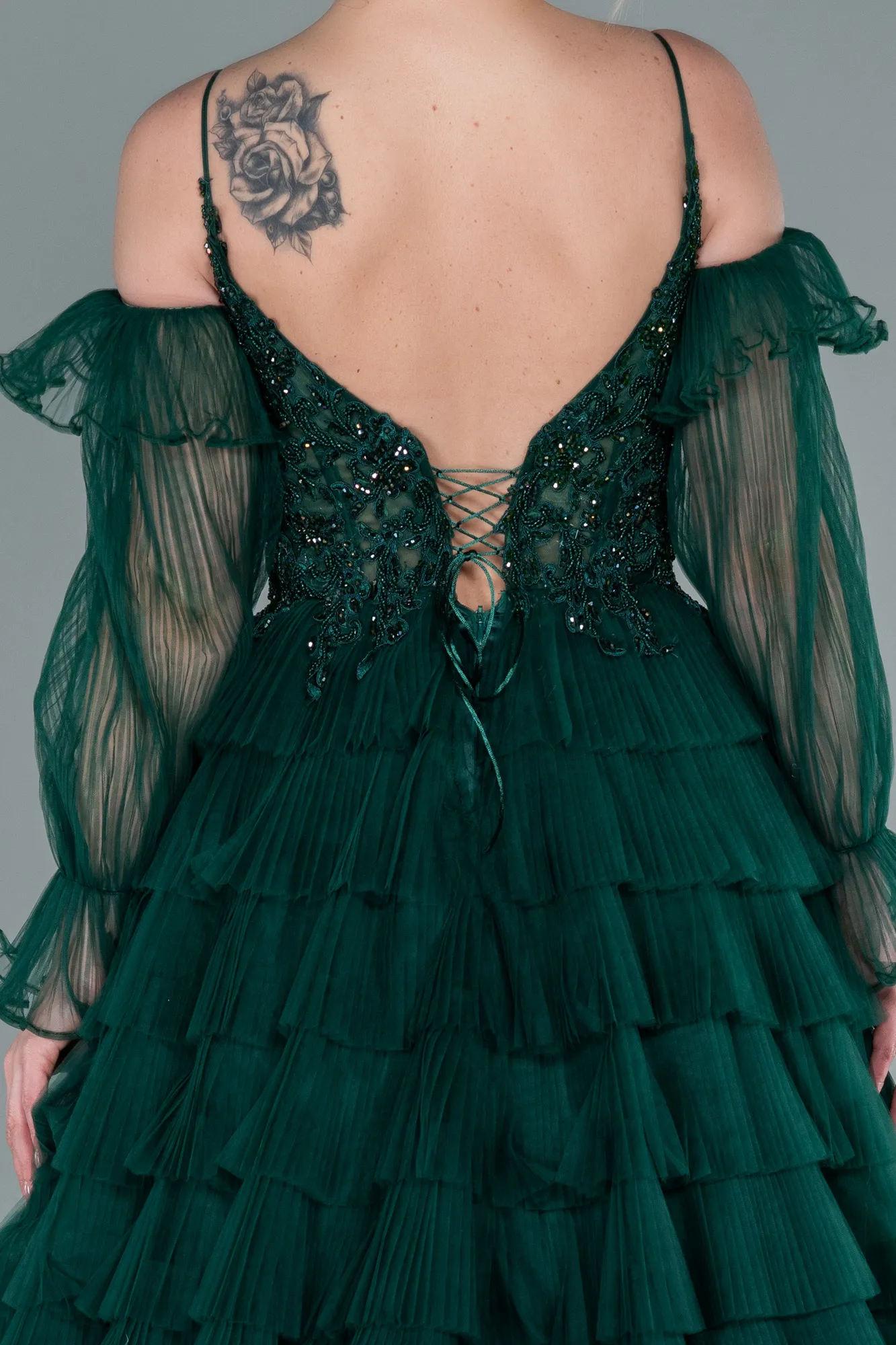 Emerald Green-Long Haute Couture ABU2328