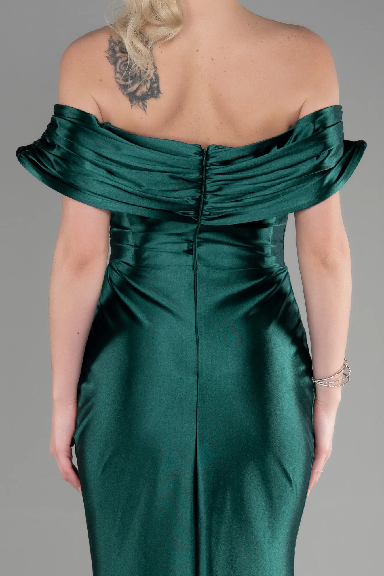 Emerald Green-Long Mermaid Evening Gown ABU3612