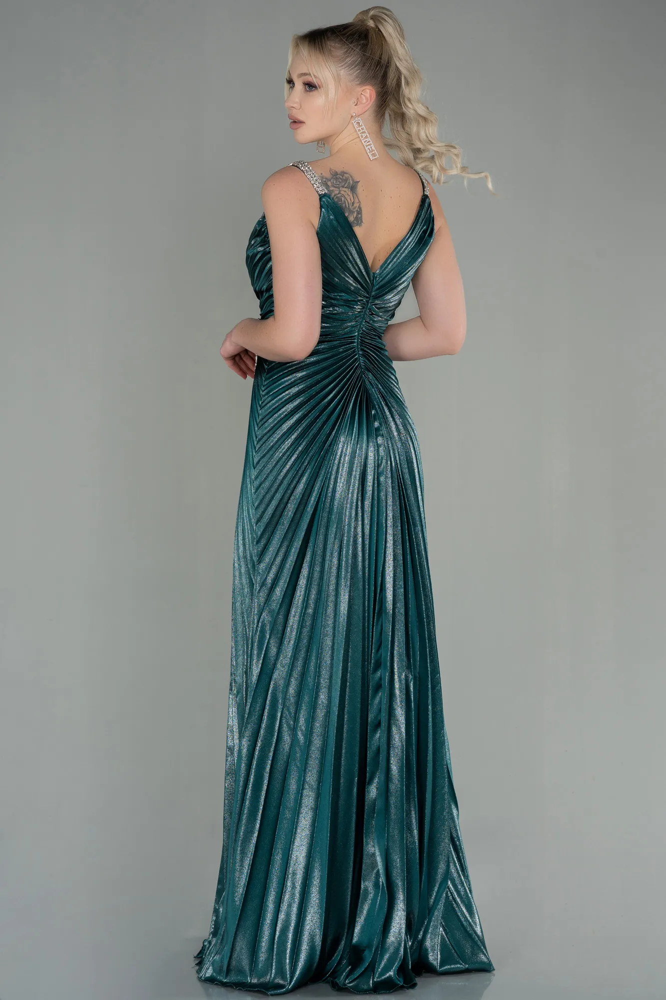 Emerald Green-Long Mermaid Prom Dress ABU2909