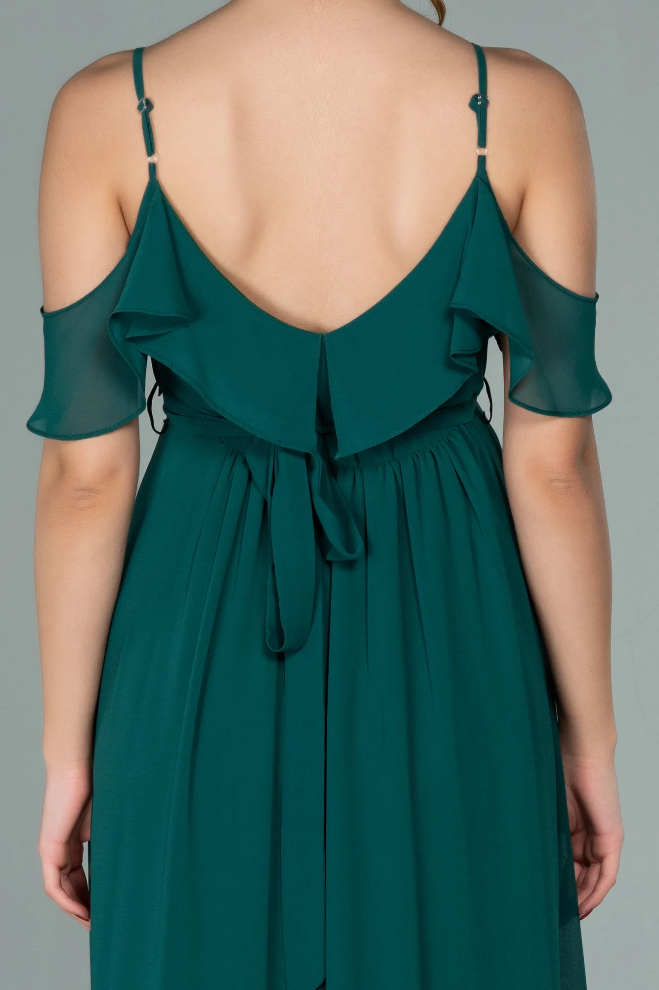 Emerald Green-Long Pregnancy Evening Dress ABU744