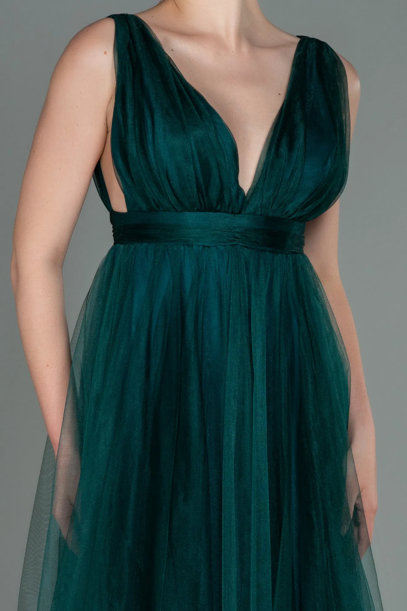 Emerald Green-Long Prom Gown ABU3135