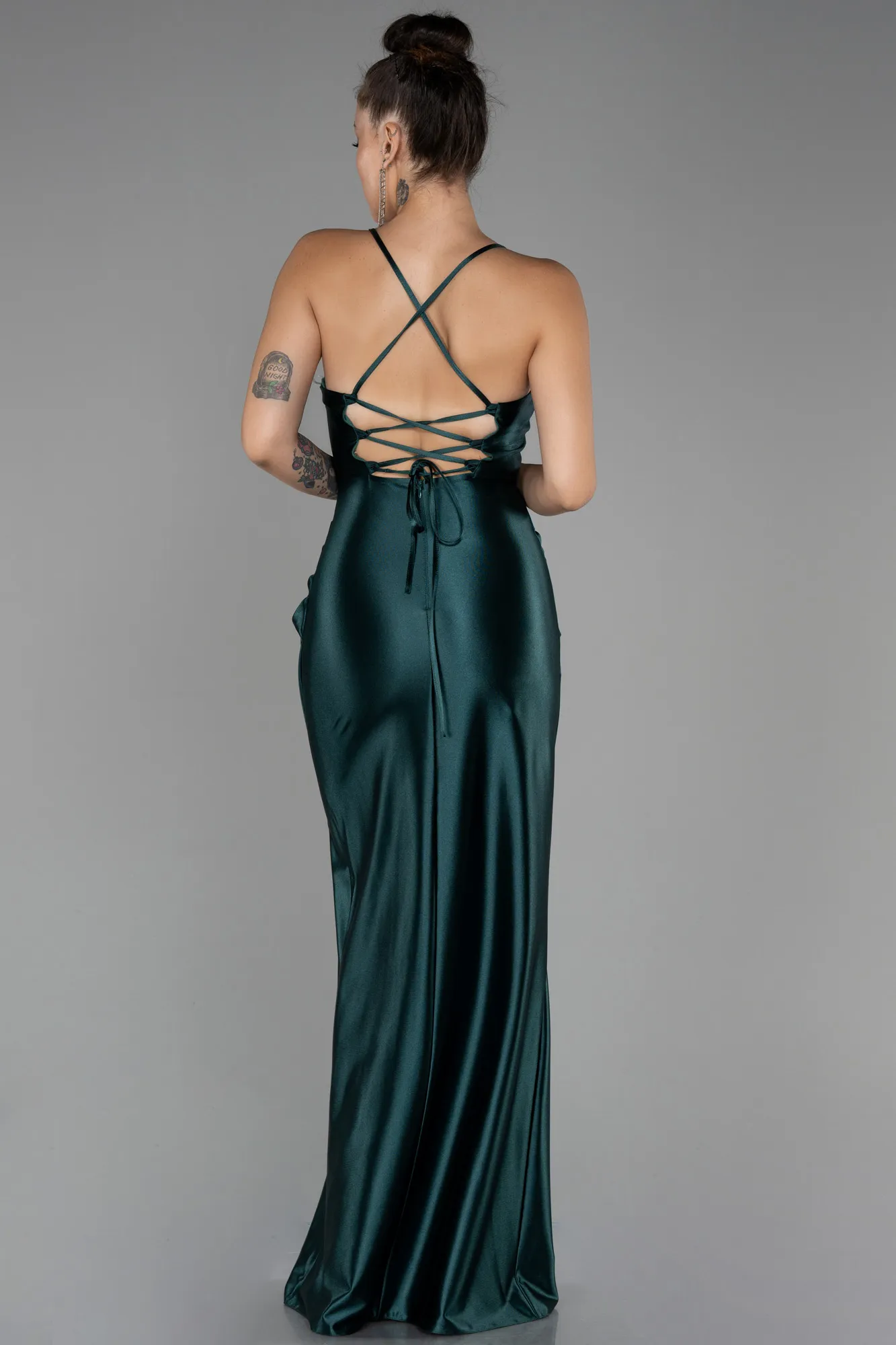 Emerald Green-Long Prom Gown ABU3247