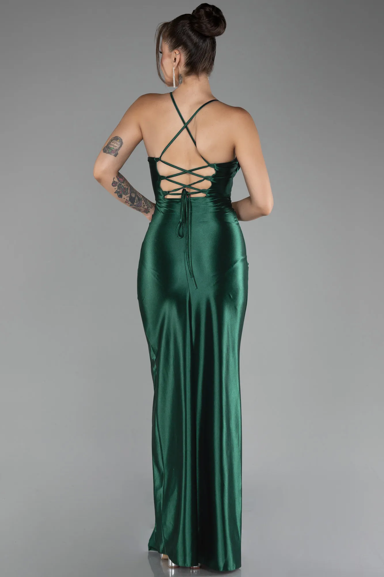 Emerald Green-Long Prom Gown ABU3247