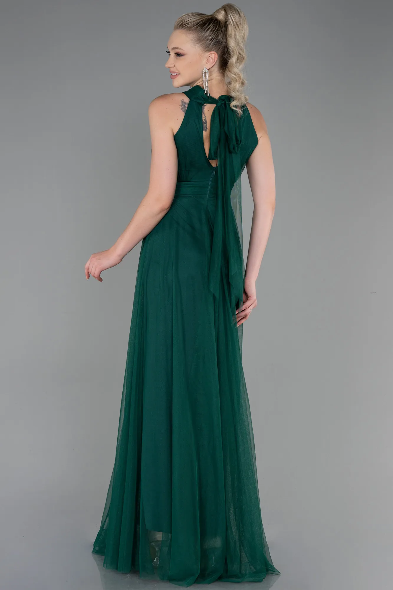 Emerald Green-Long Prom Gown ABU3252